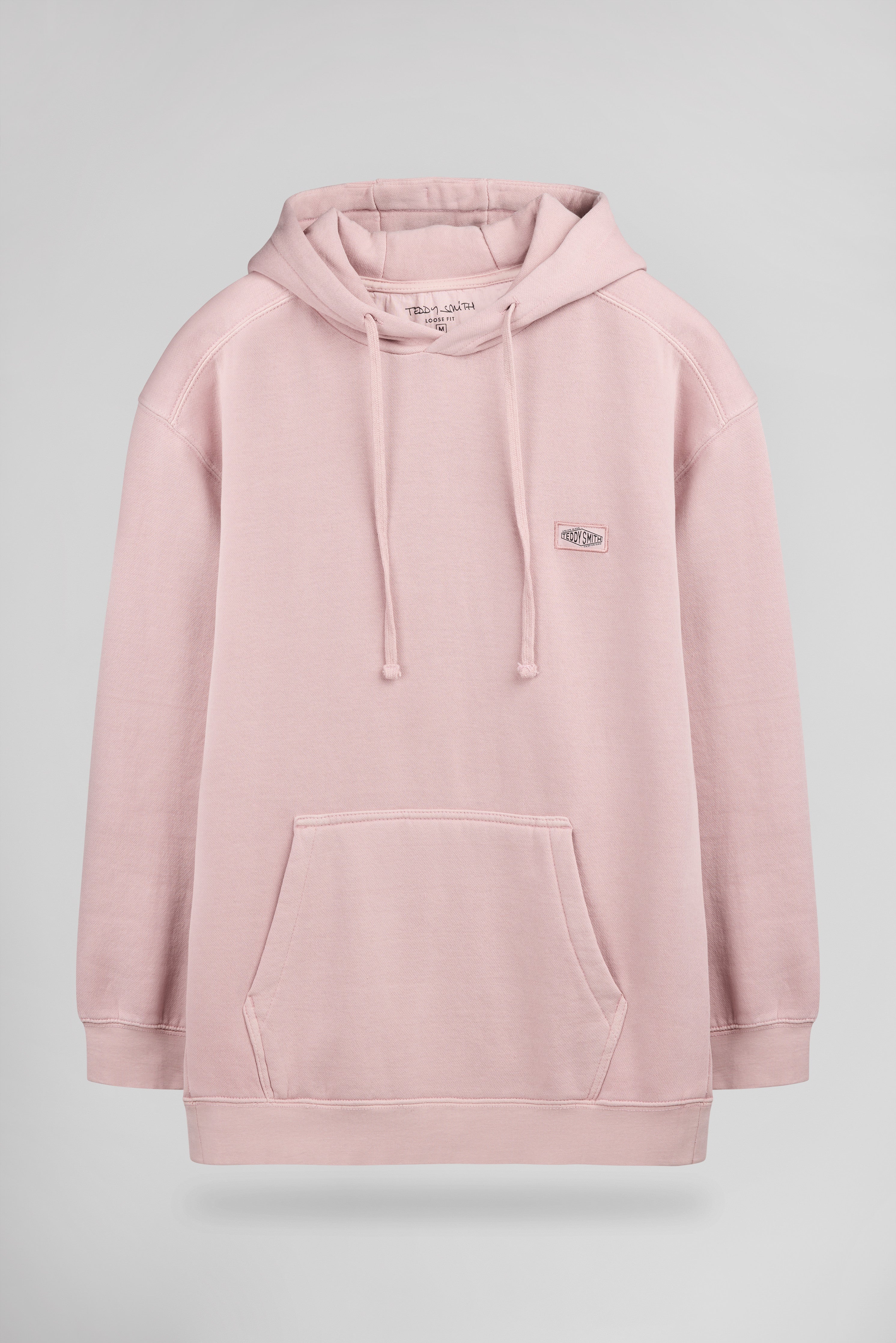 Teddy Smith S-Nateo Hoody sweat à capuche rose pastel ample