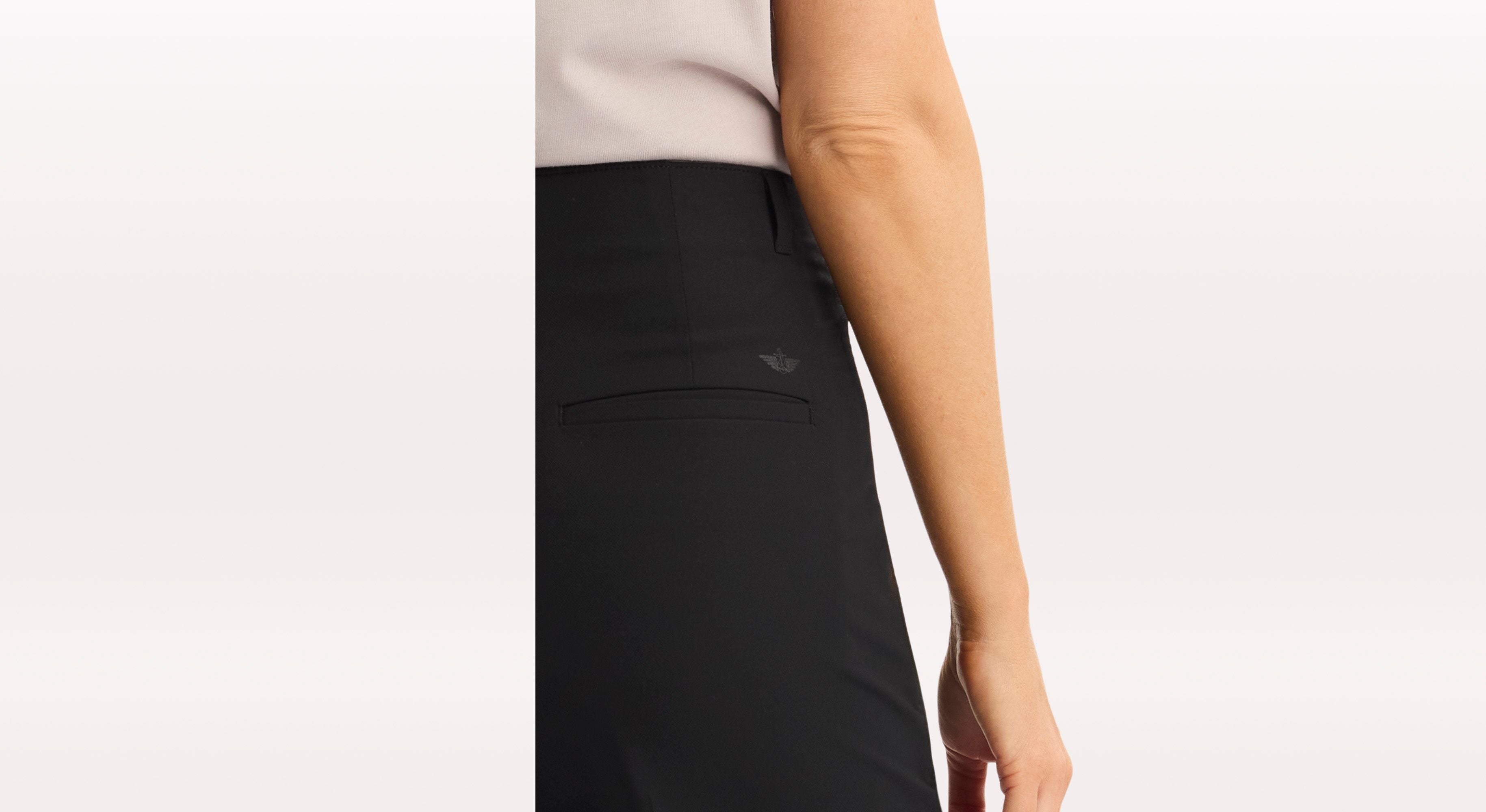 Dockers Go AceFlex pantalon droit noir femme taille haute