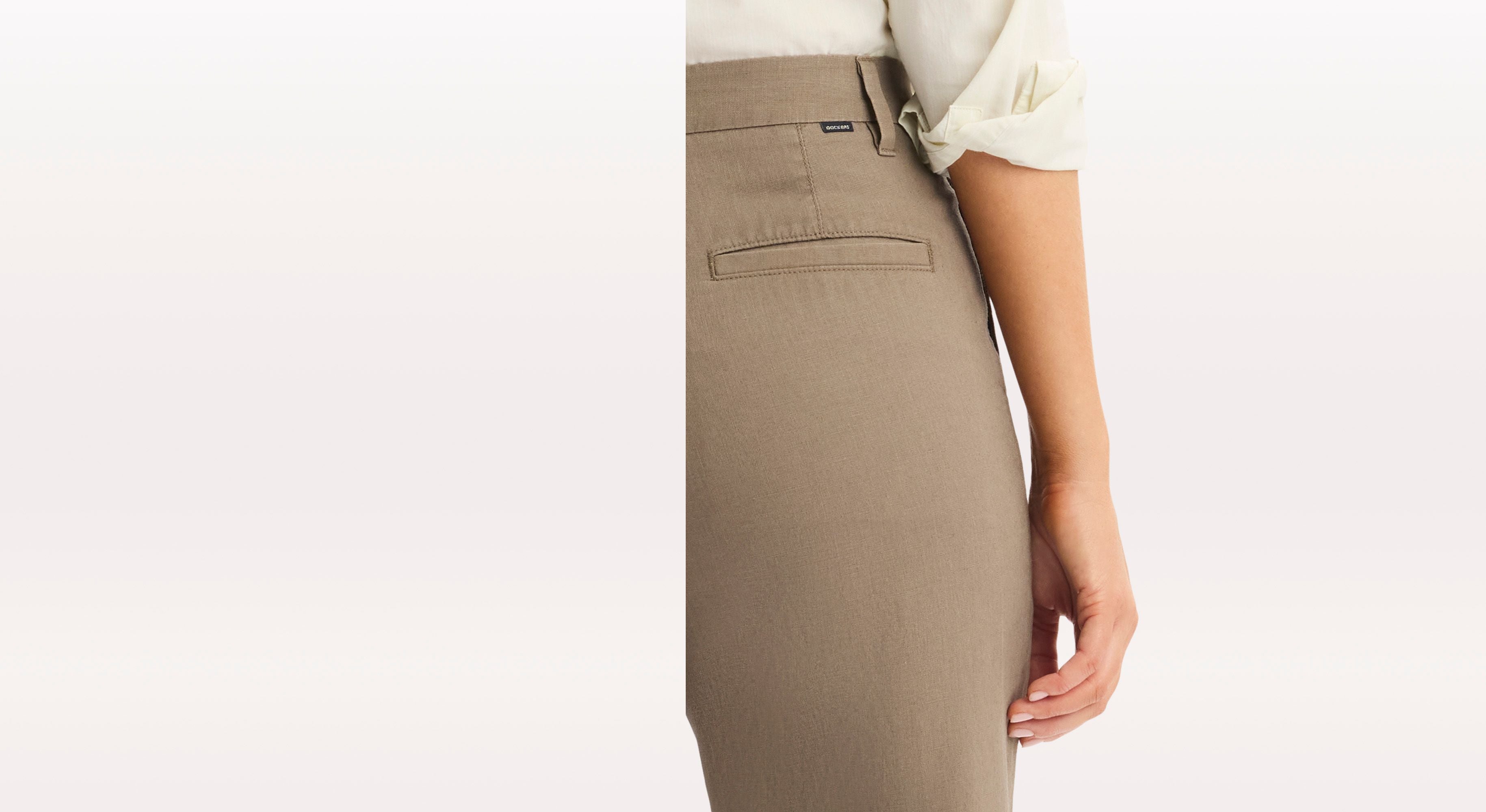 Dockers Blake chino droit femme marron taille haute