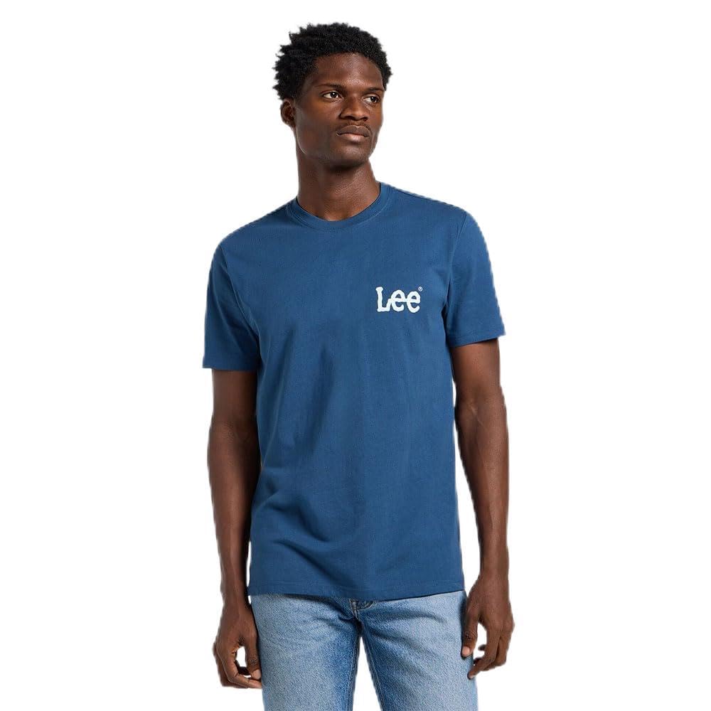 Lee Medium Wobbly Tee T-Shirt Homme Mauve Doux