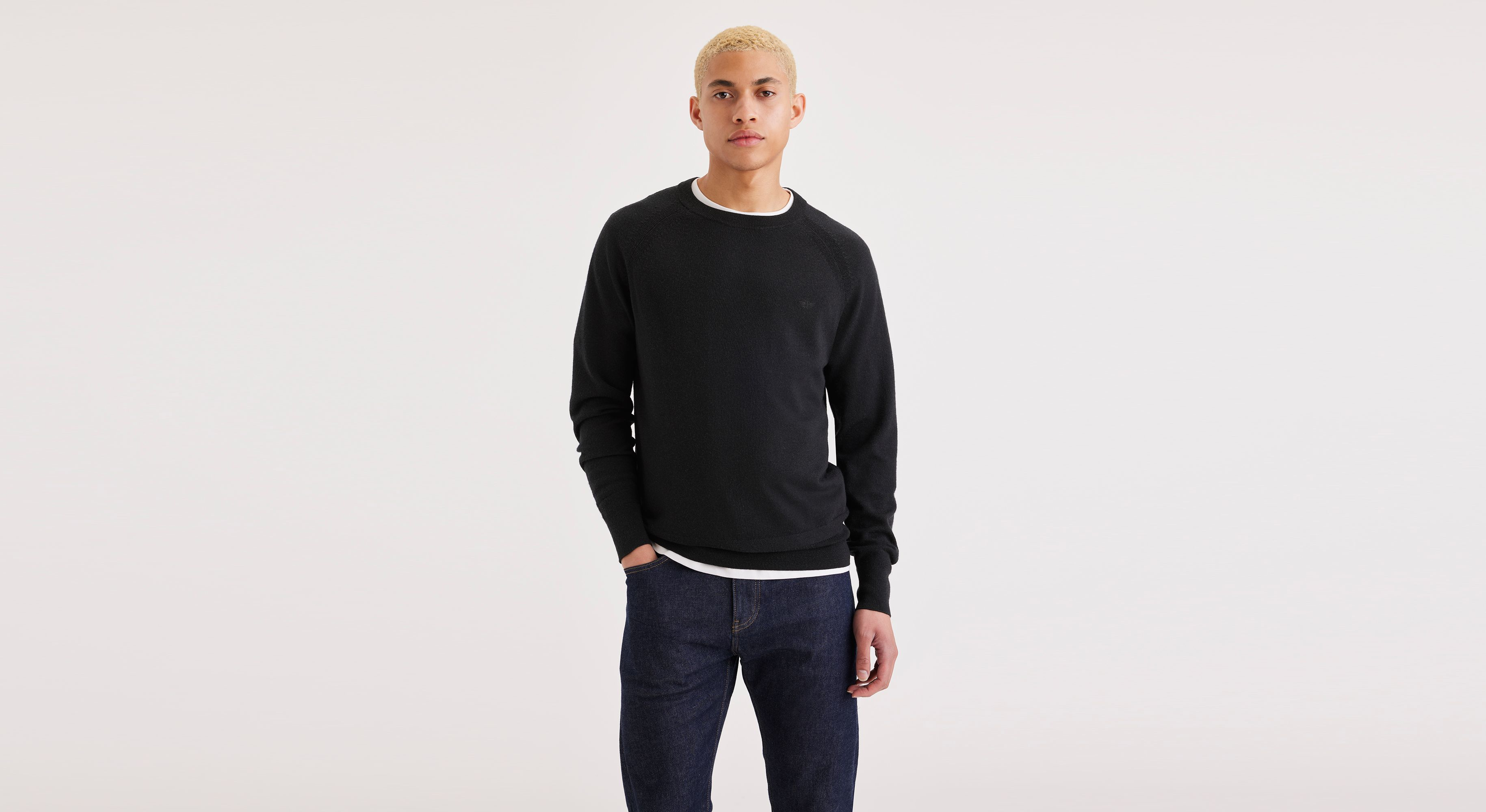 Dockers pull col rond regular noir