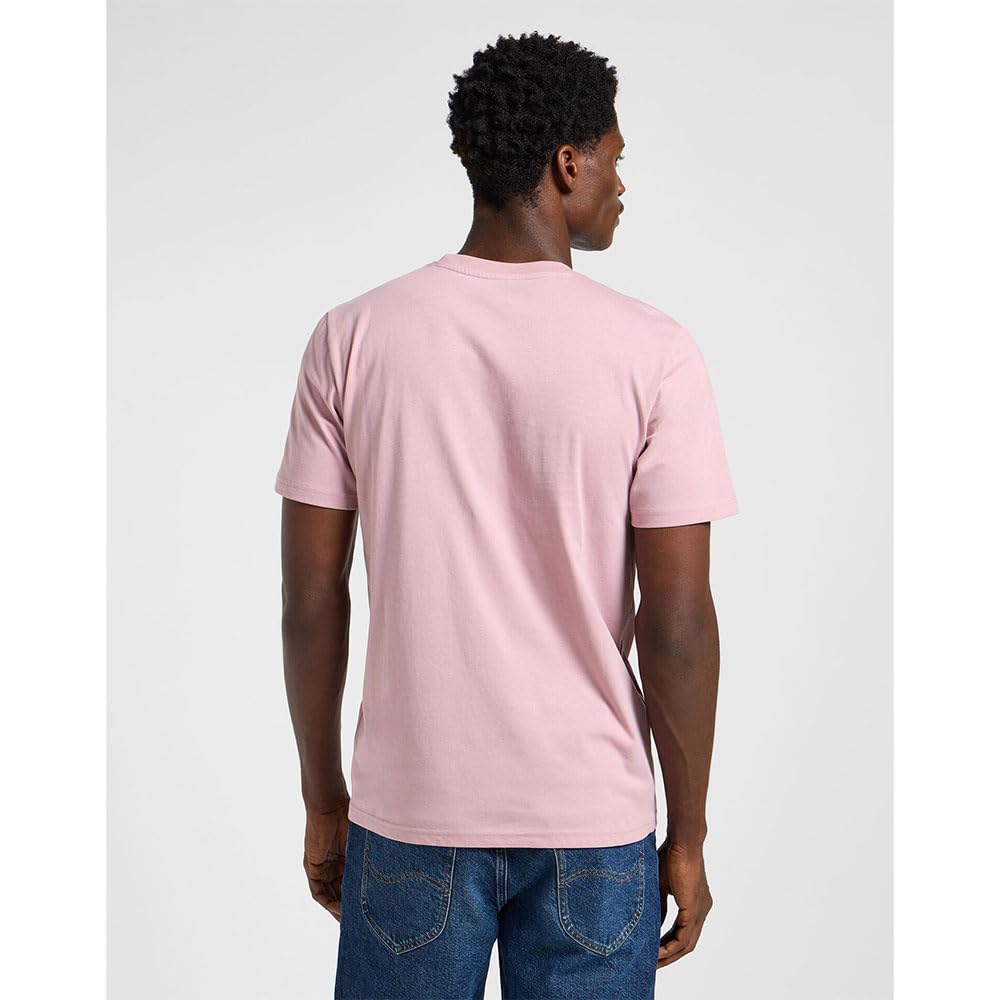 Lee Medium Wobbly Tee T-Shirt Homme Mauve Doux