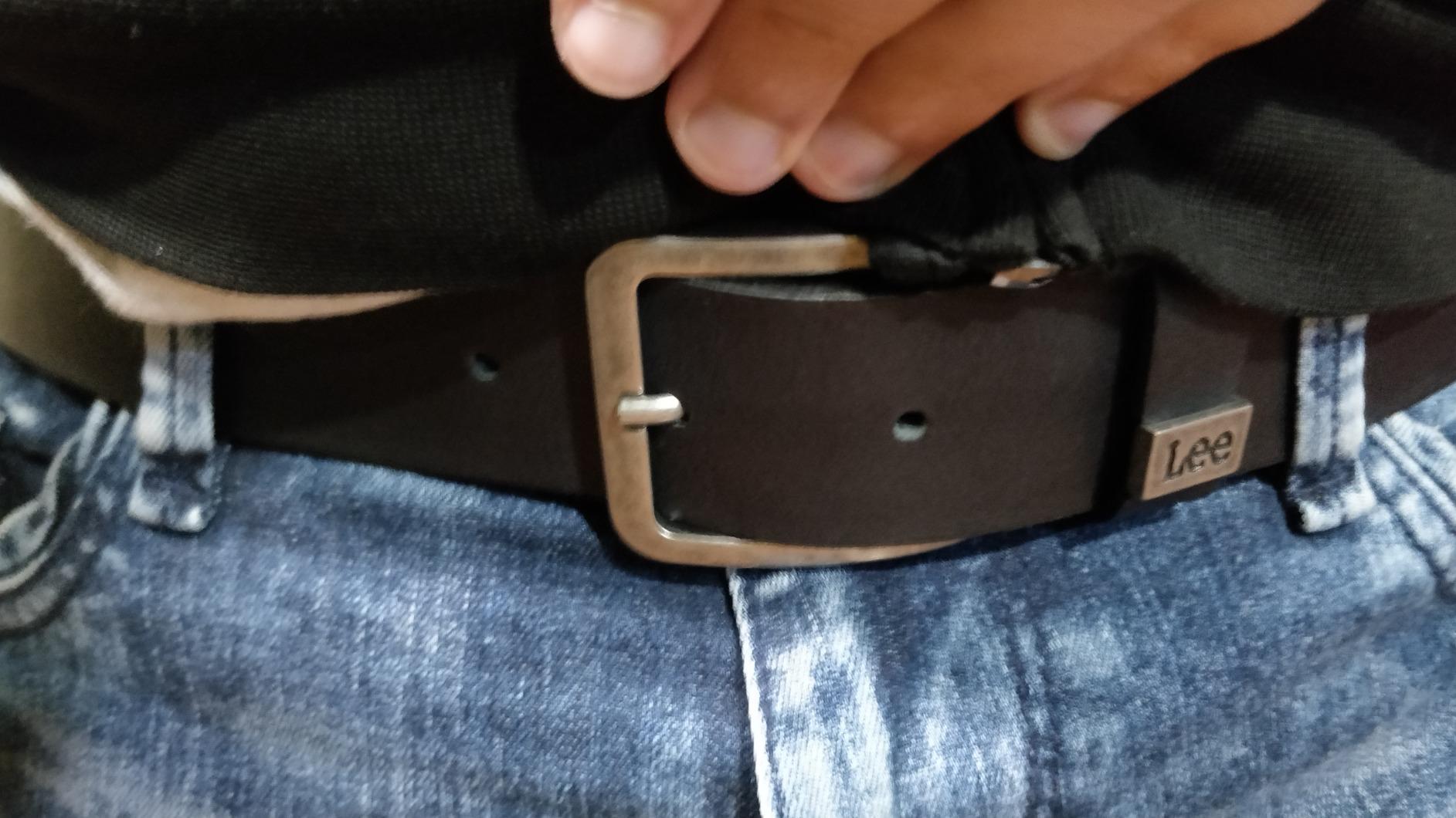 Lee Small Logo Belt ceinture homme marron 105 cuir