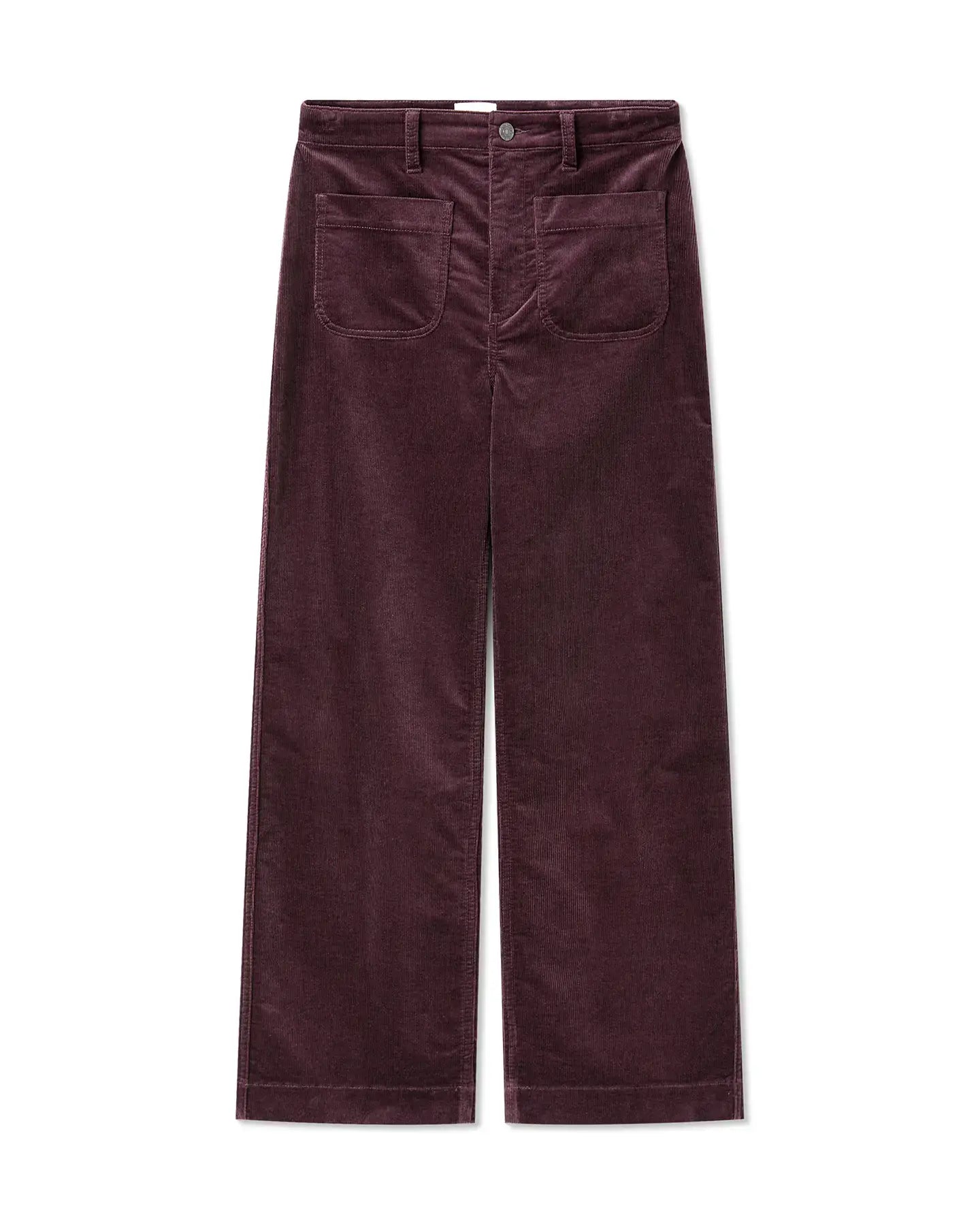 Labdip Samuel pantalon velours berry taille haute