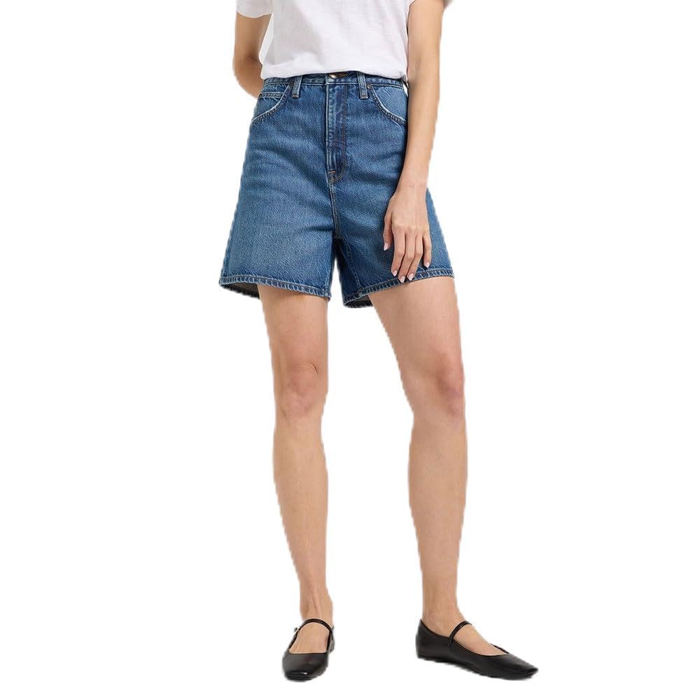 Lee Stella short femme Ink Pool taille haute
