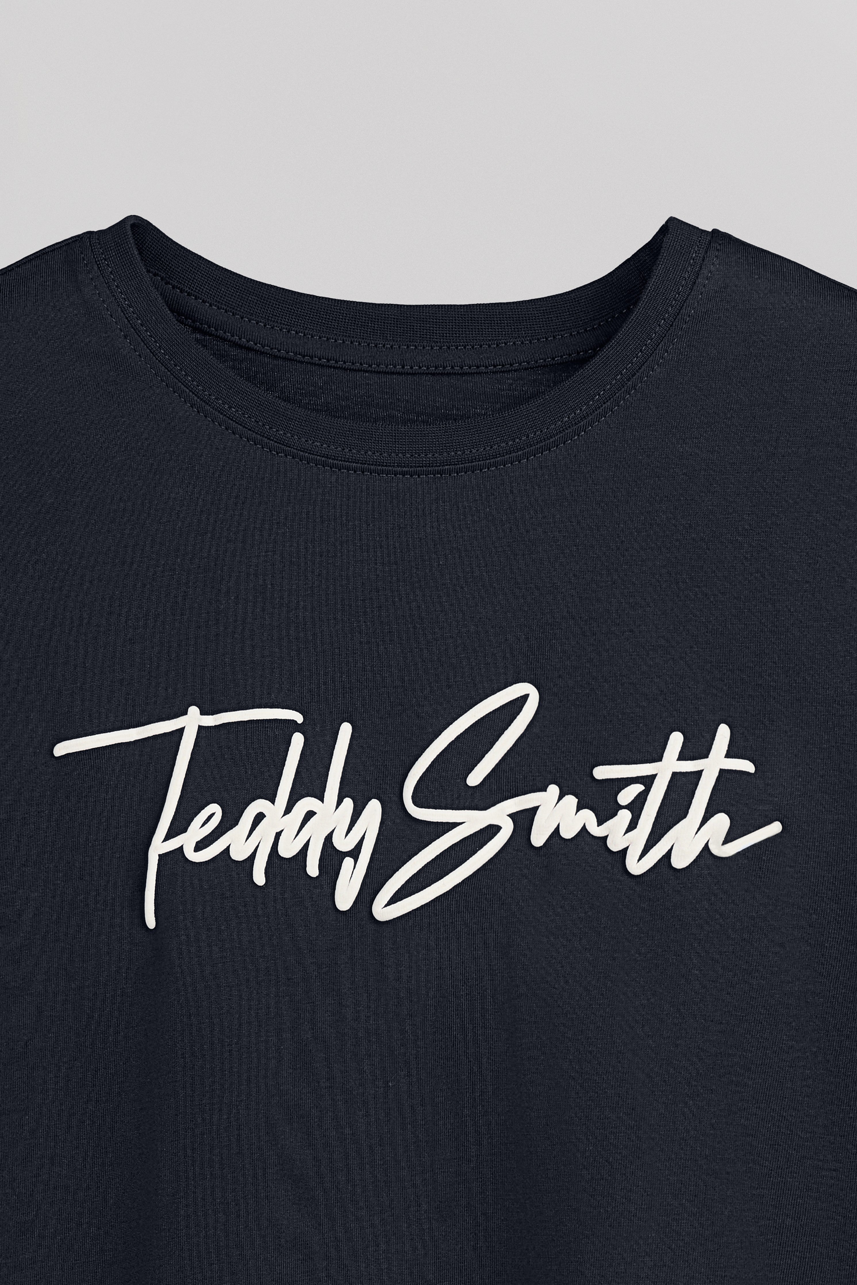 Teddy Smith Evan ML Jr t-shirt garçon bleu marine coton