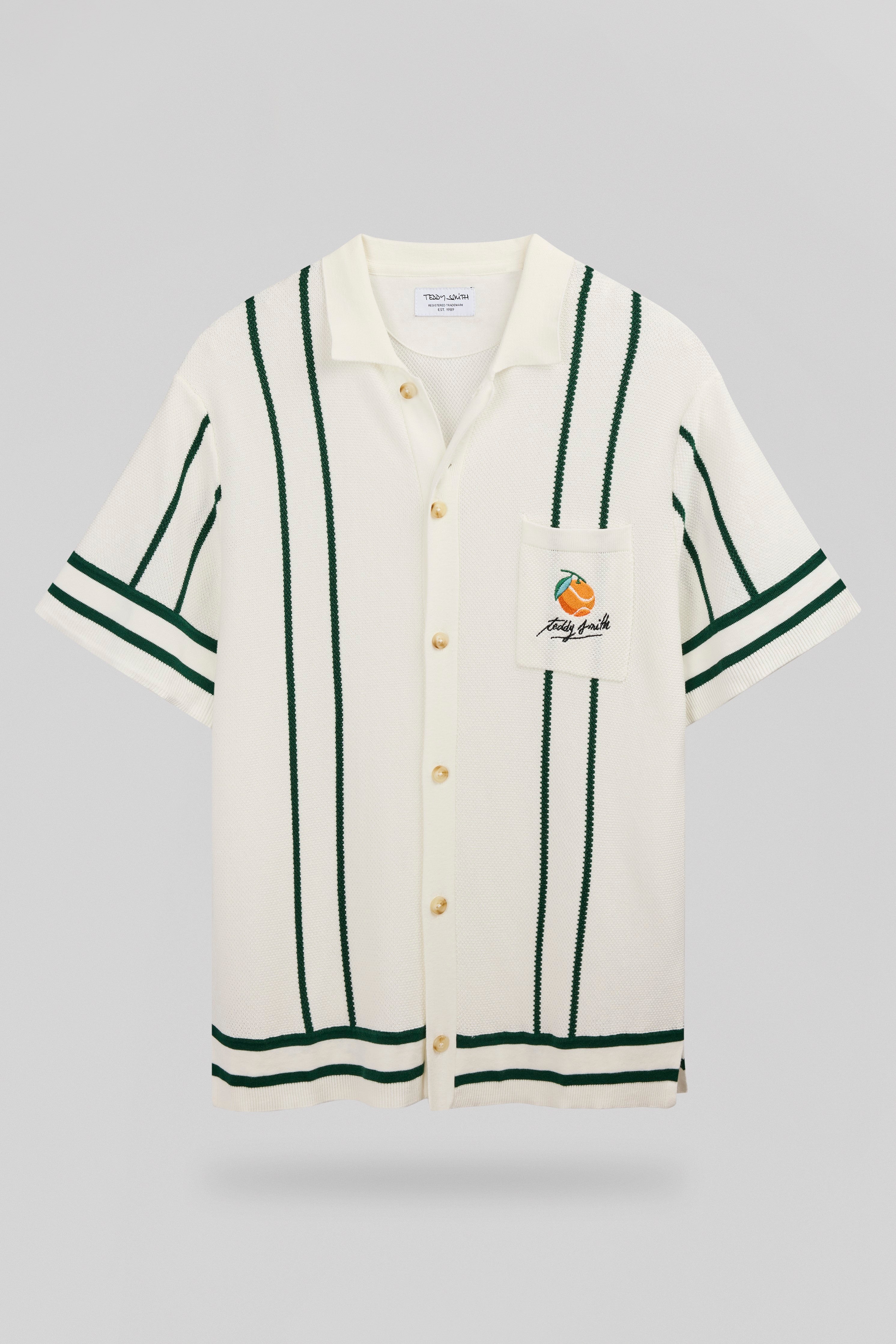 Teddy Smith C-Timoty MC Middle White chemise brodée