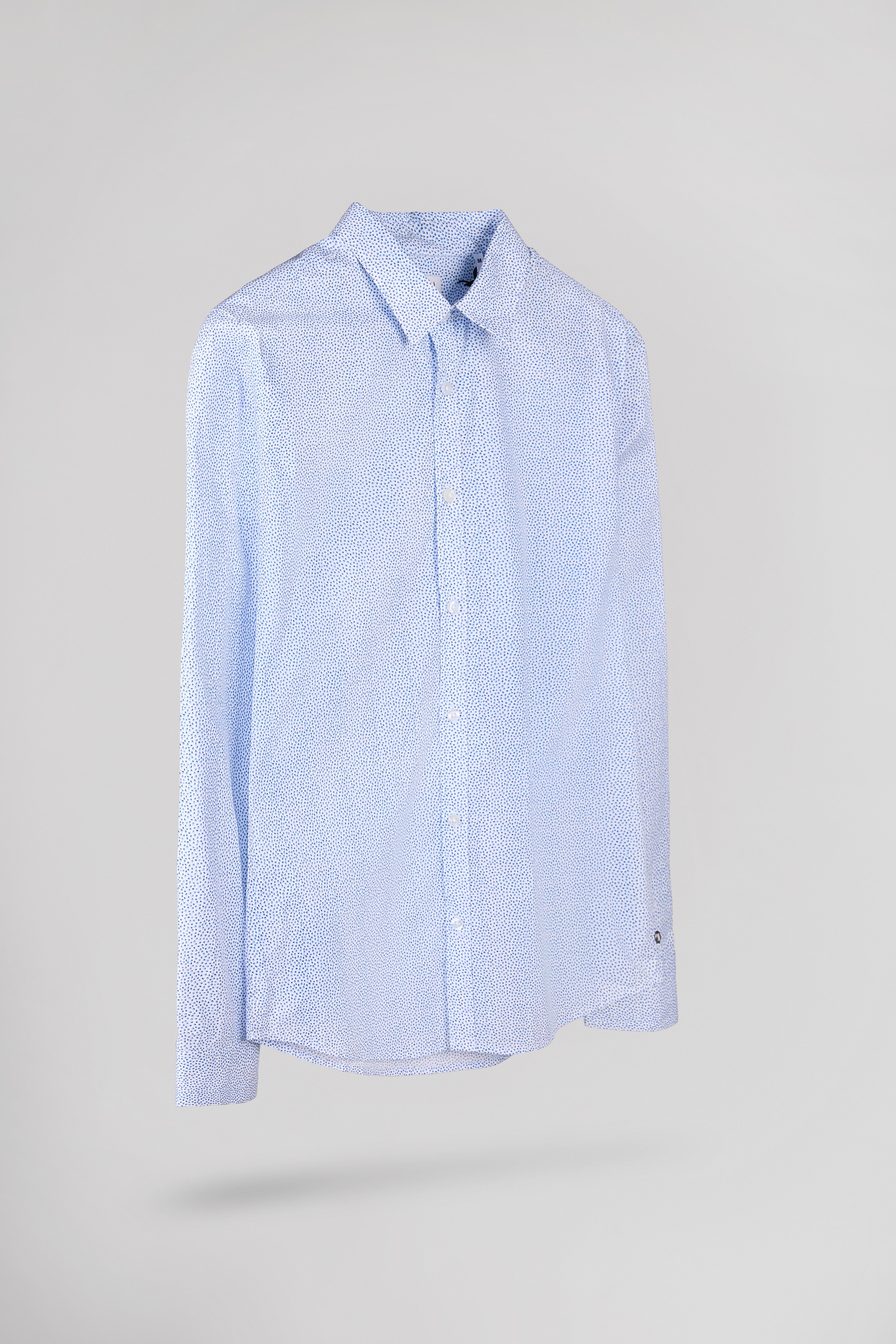 Teddy Smith Carton ML chemise blanc micro dots coton