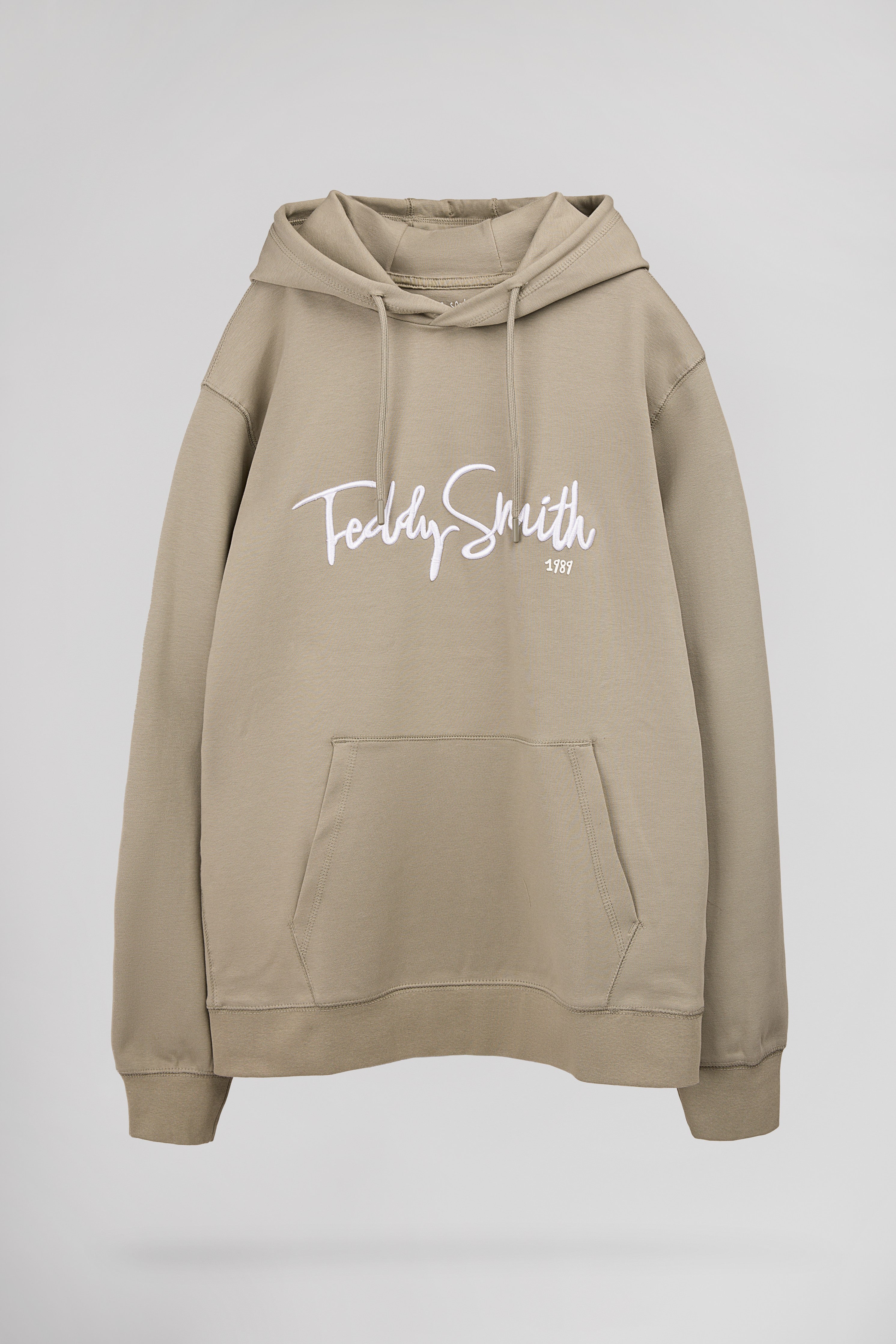 Teddy Smith S-Evry Hoody sweat capuche kaki brossé