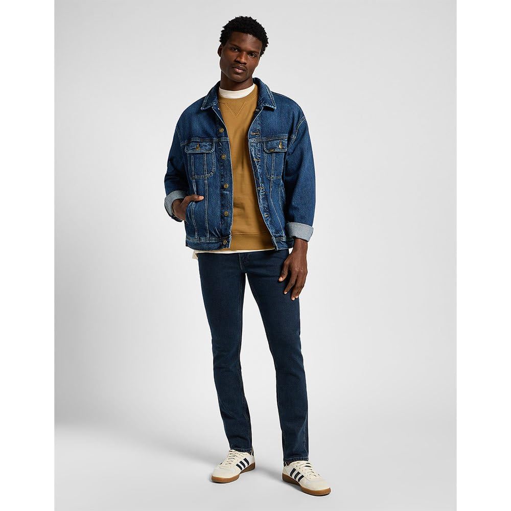 Lee Luke jean homme slim foncé toile denim