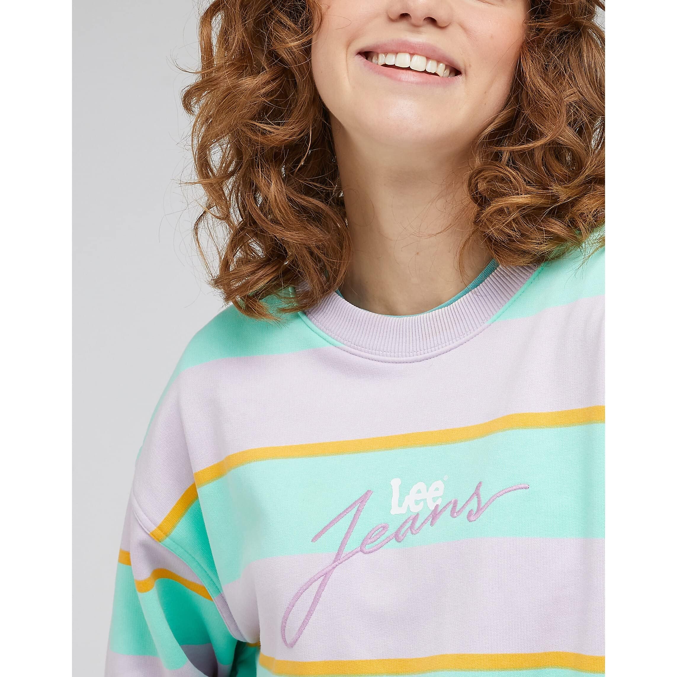 Lee Acid sweat-shirt femme rose XXL molleton