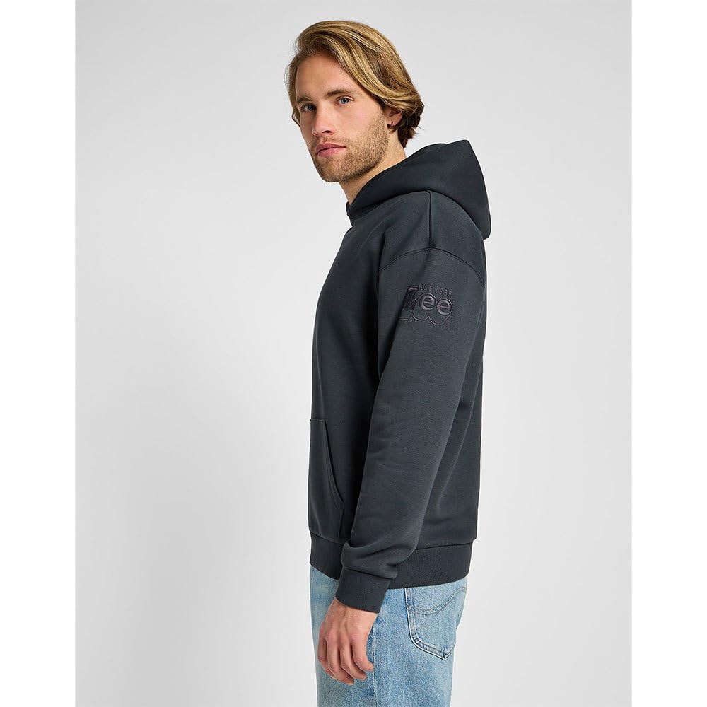 Lee Core Relaxed sweat homme XL noir délavé