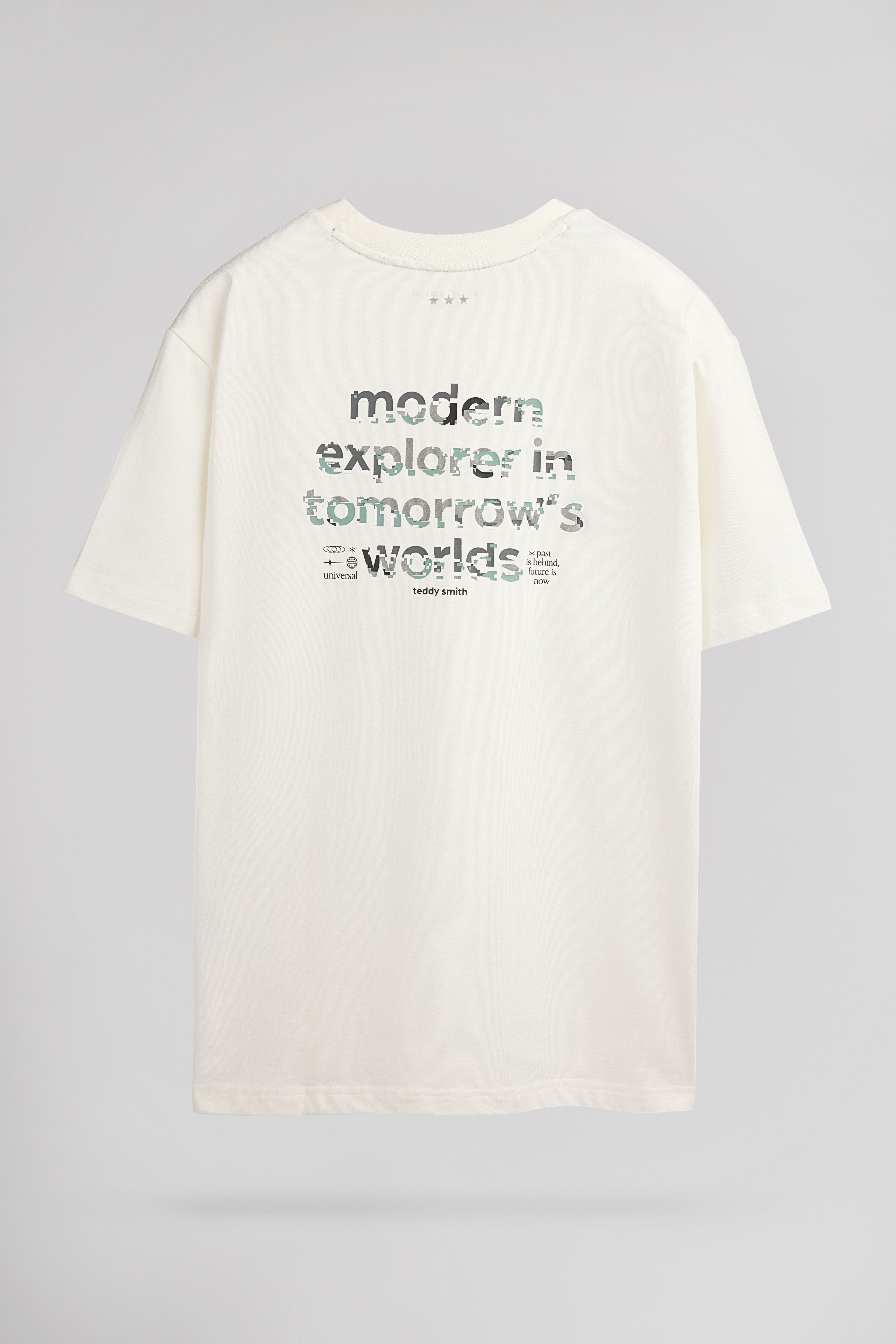 Teddy Smith T-Olivio MC t-shirt ample blanc