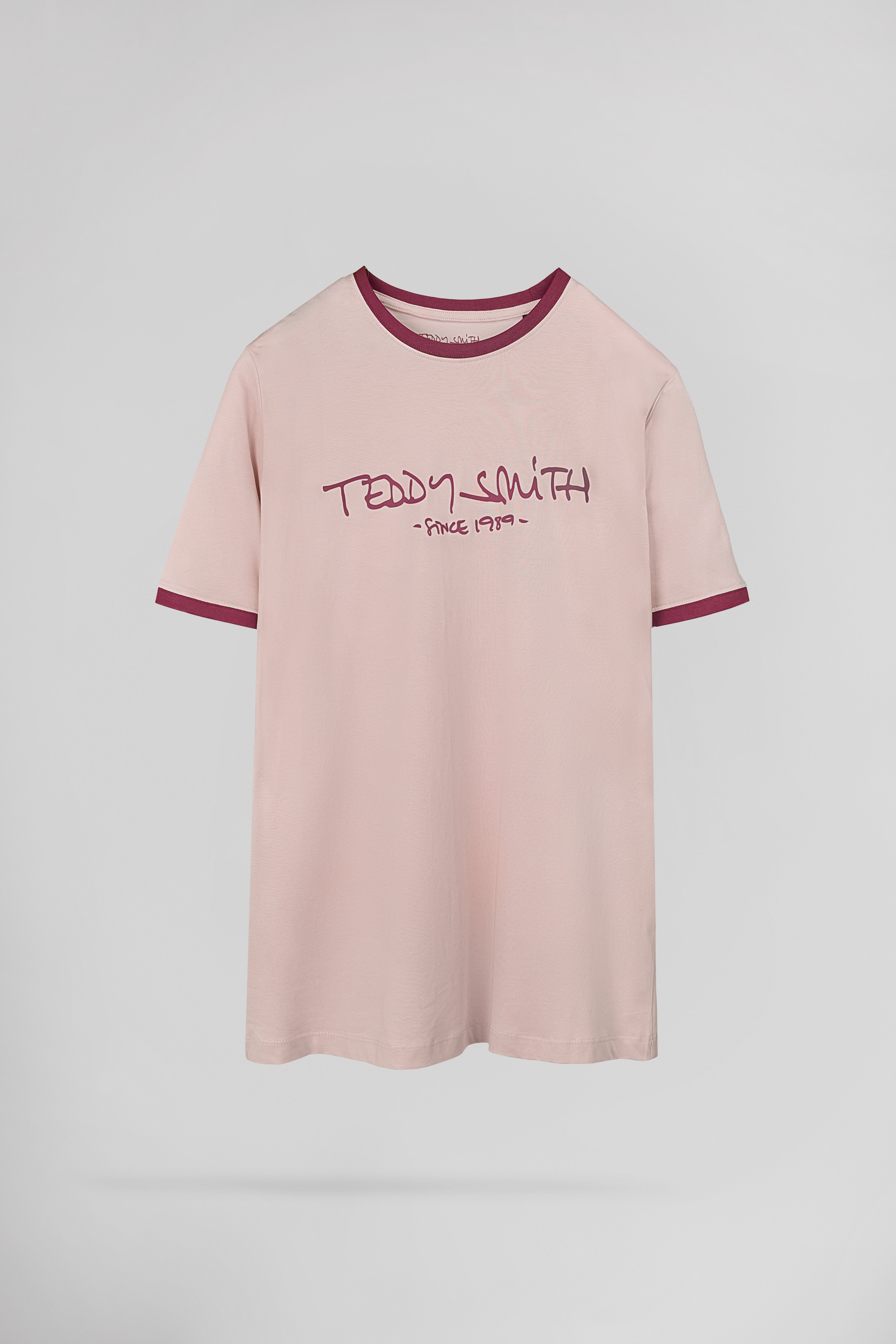 Teddy Smith Ticlass MC Rose Pastel t-shirt homme coton