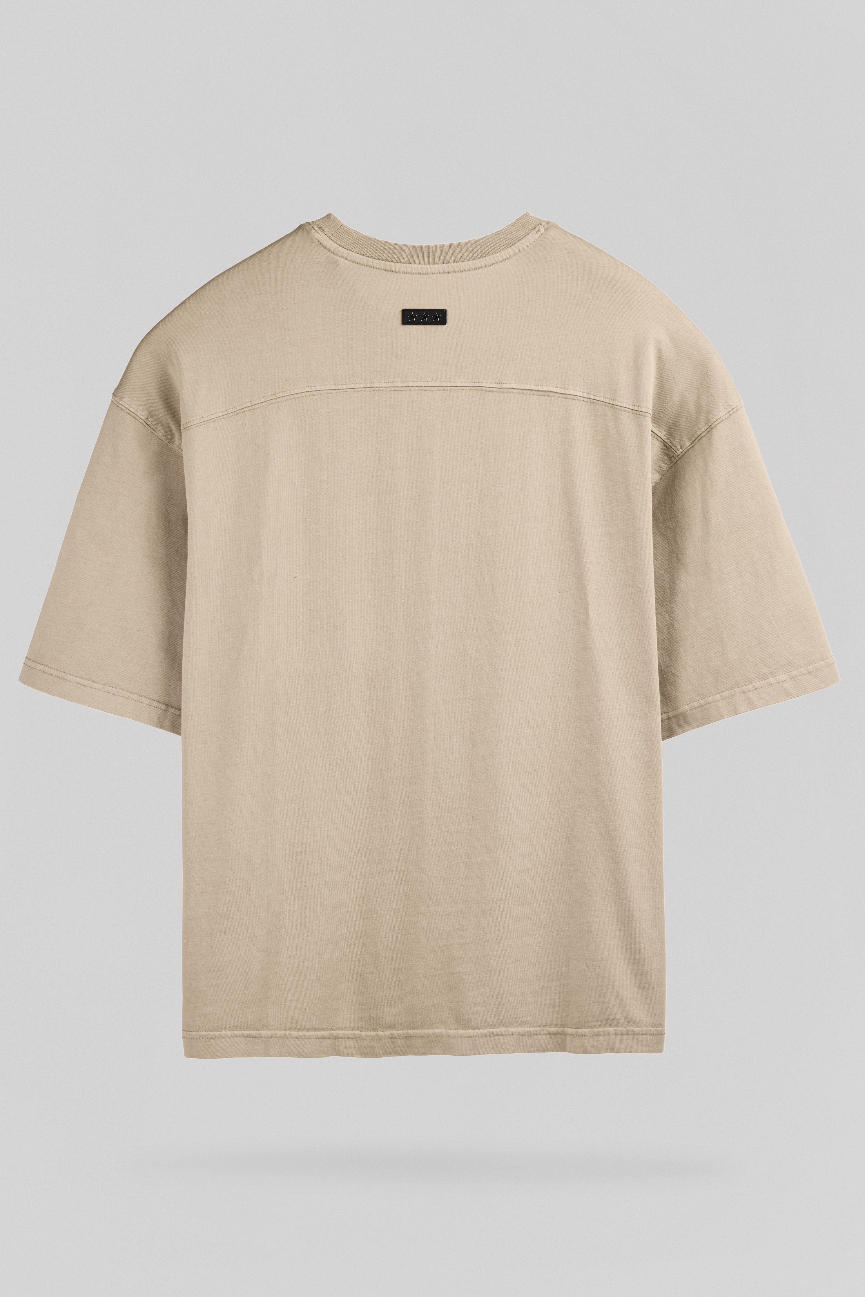 Teddy Smith T-Essential T-Shirt Beige Lin Oversize Coton