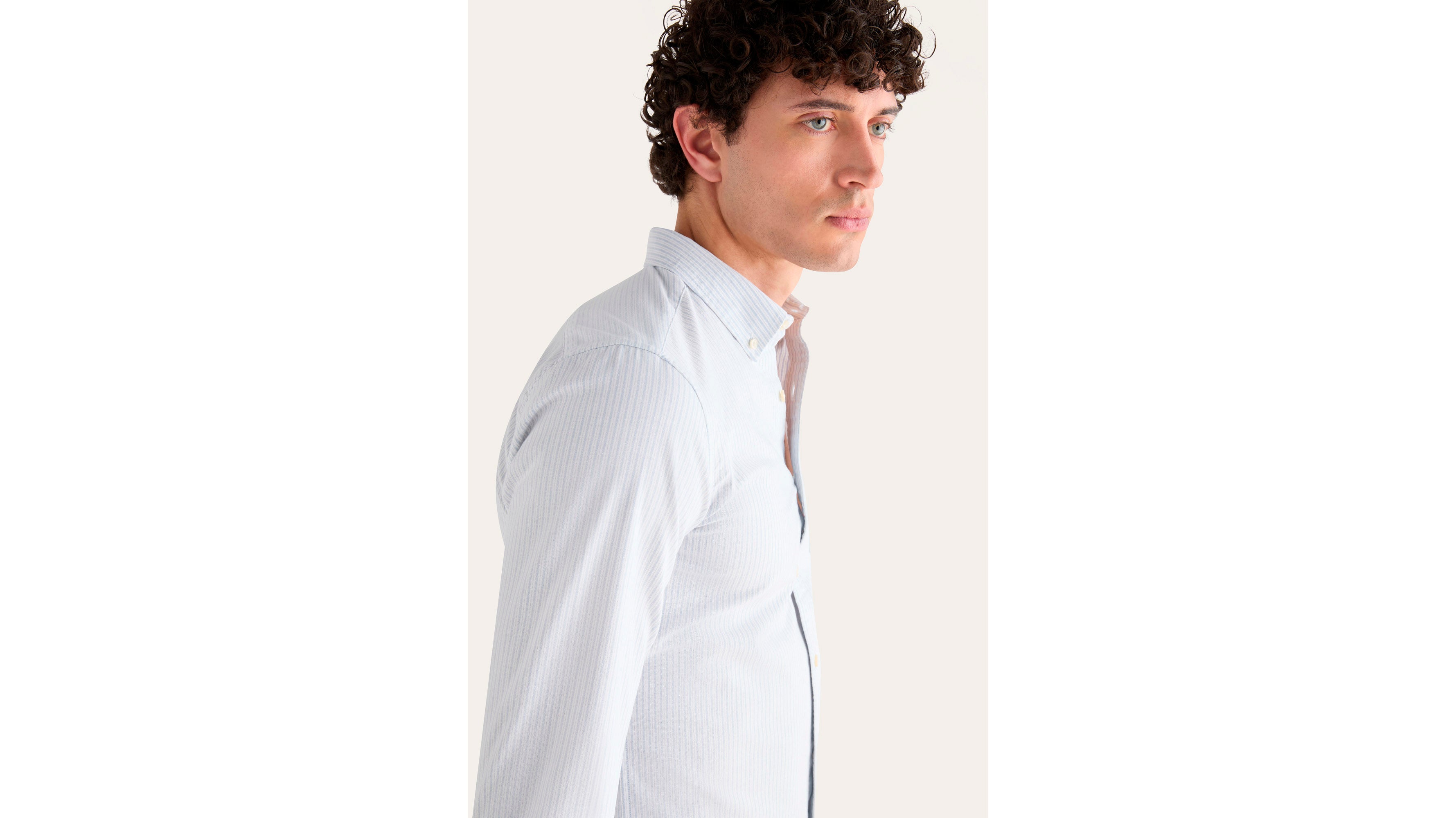 Dockers Oxford Chemise Slim Bleue Stretch Bureau