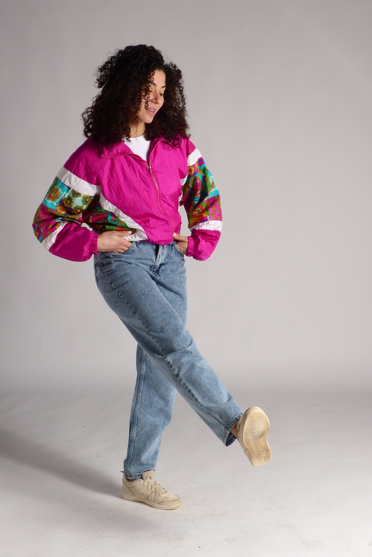 AA Spontané Rétro Mom 80's jean bleu taille haute