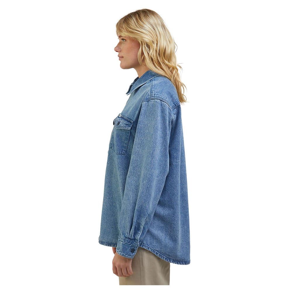 Lee Popover Blues t-shirt femme zippé M