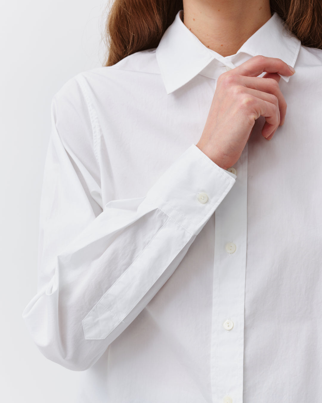 Diega Chaba chemise blanc coton coupe droite