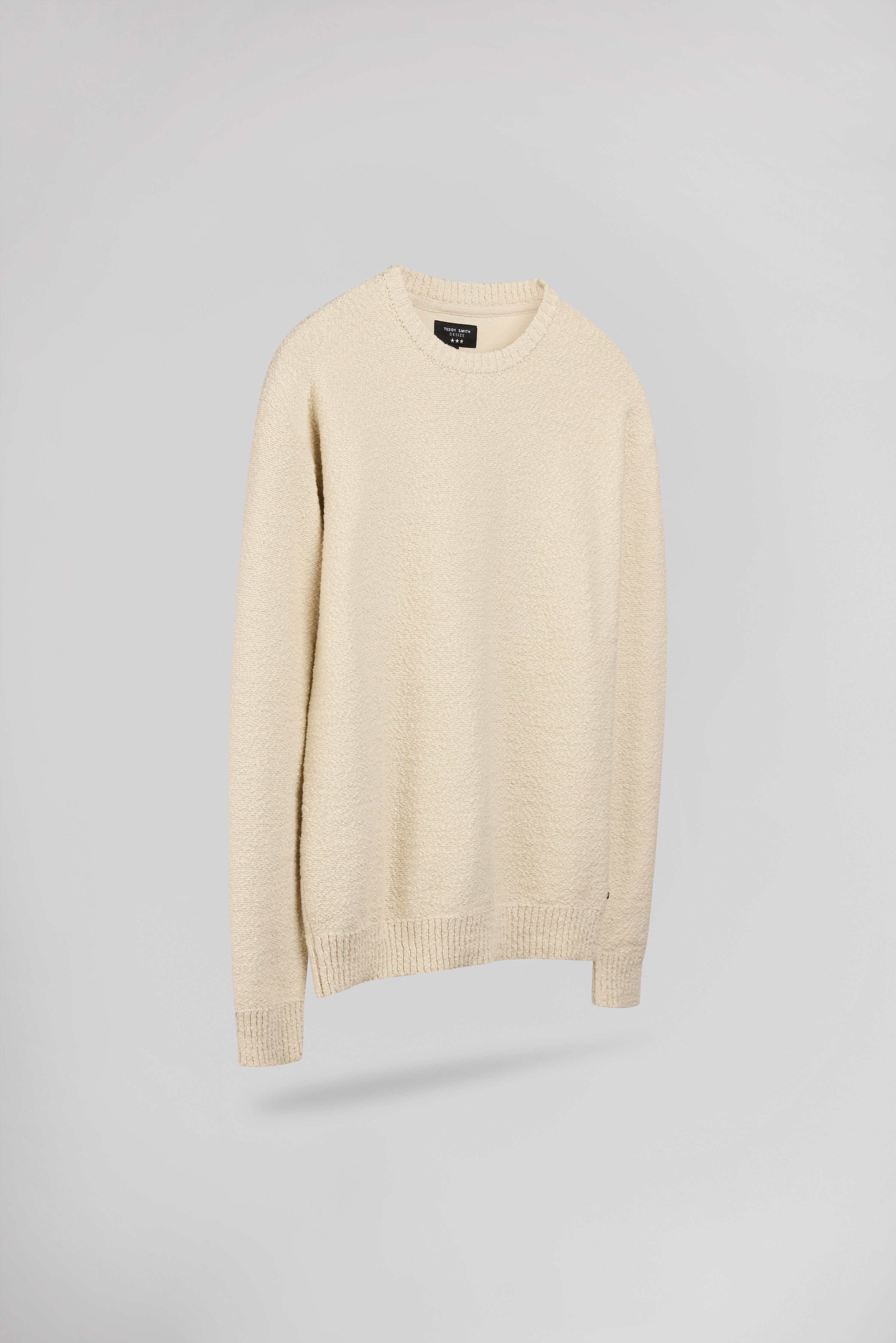 Teddy Smith P-Elio Cream pull crème col rond