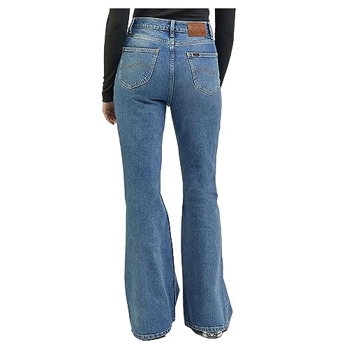 Lee Évasé jean flare femme 30W 33L délavé soleil