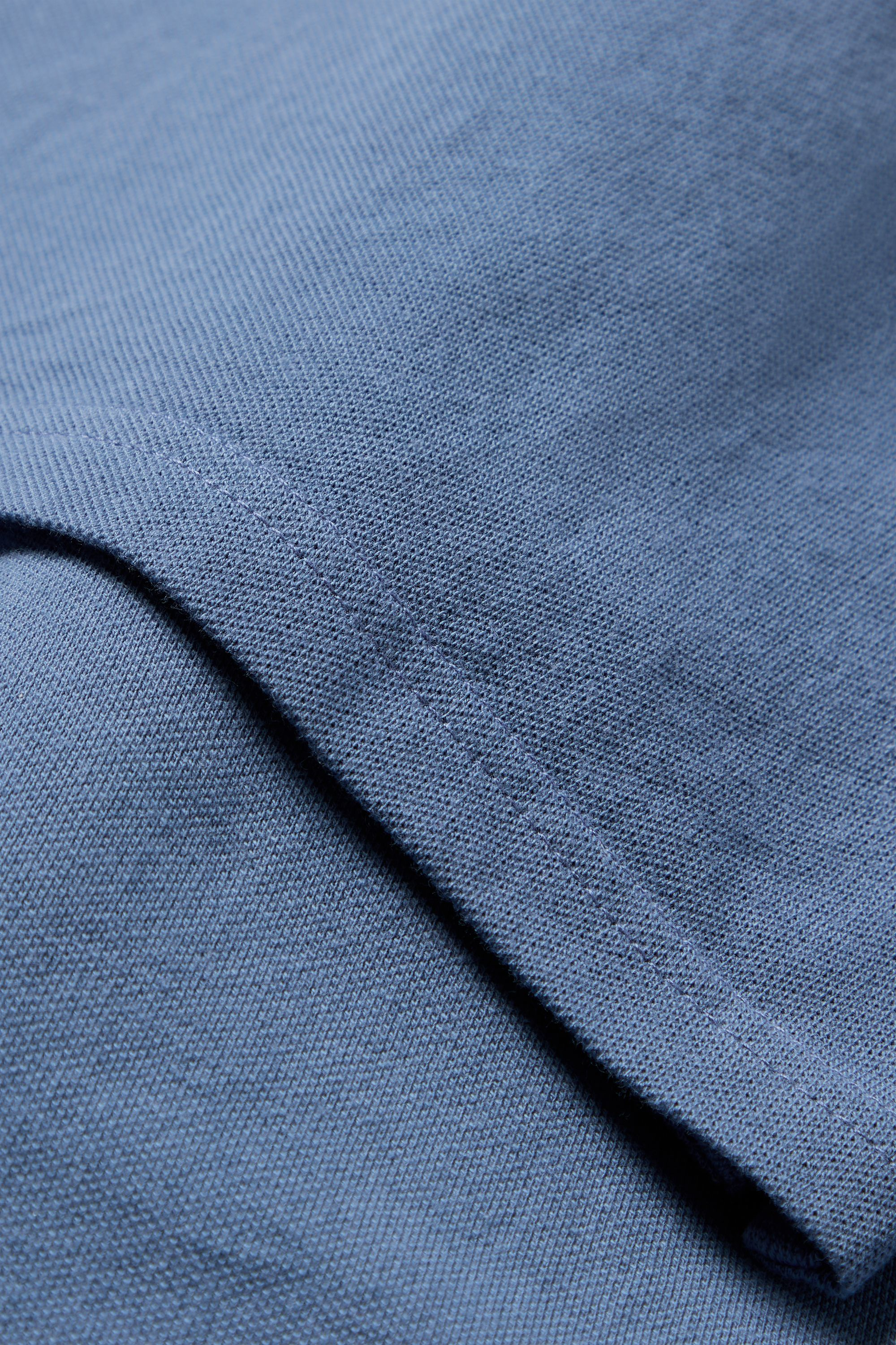 Dockers Pique Polo Slim Fit polo bleu piqué