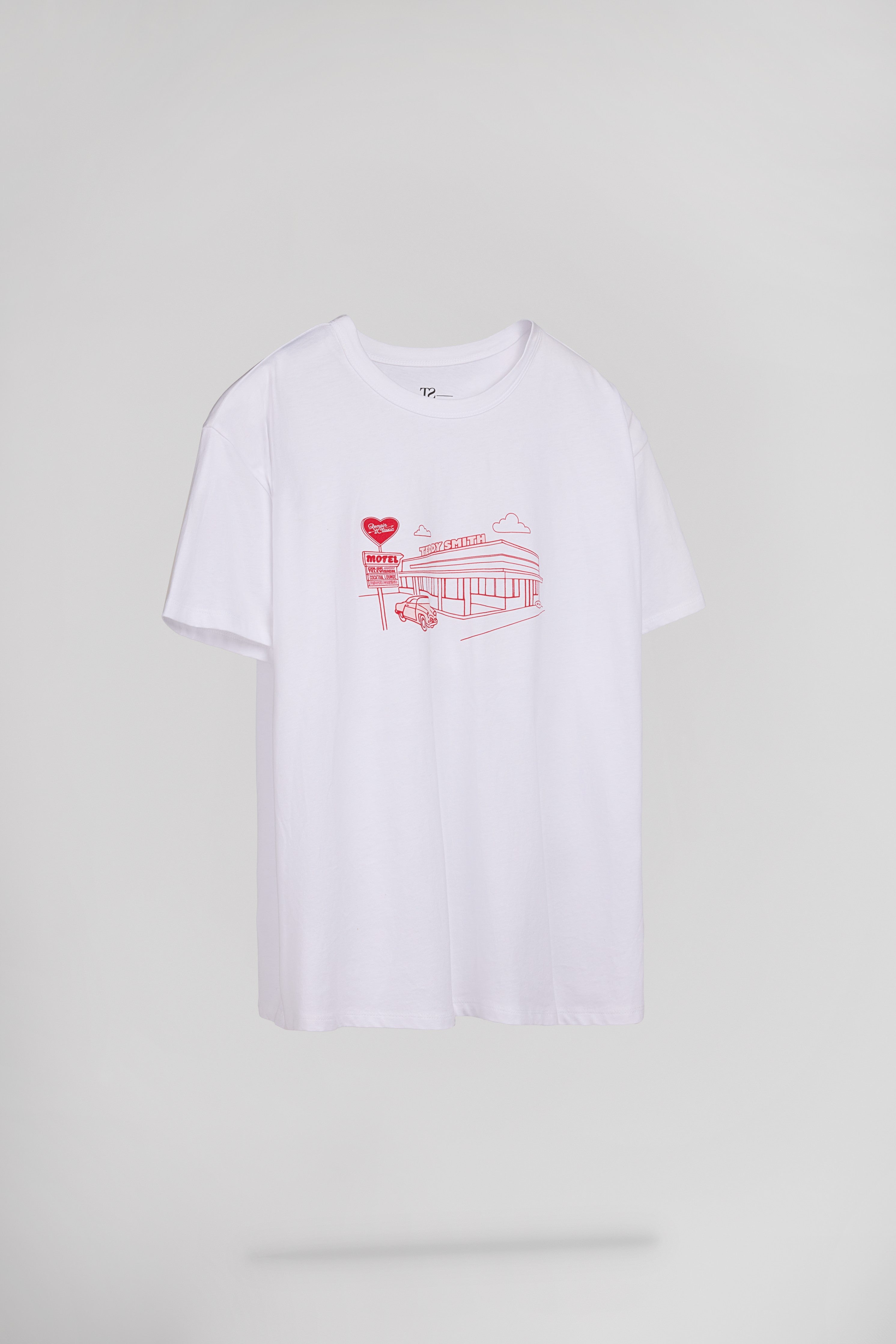 Teddy Smith T-Ley MC T-shirt oversize blanc coton femme