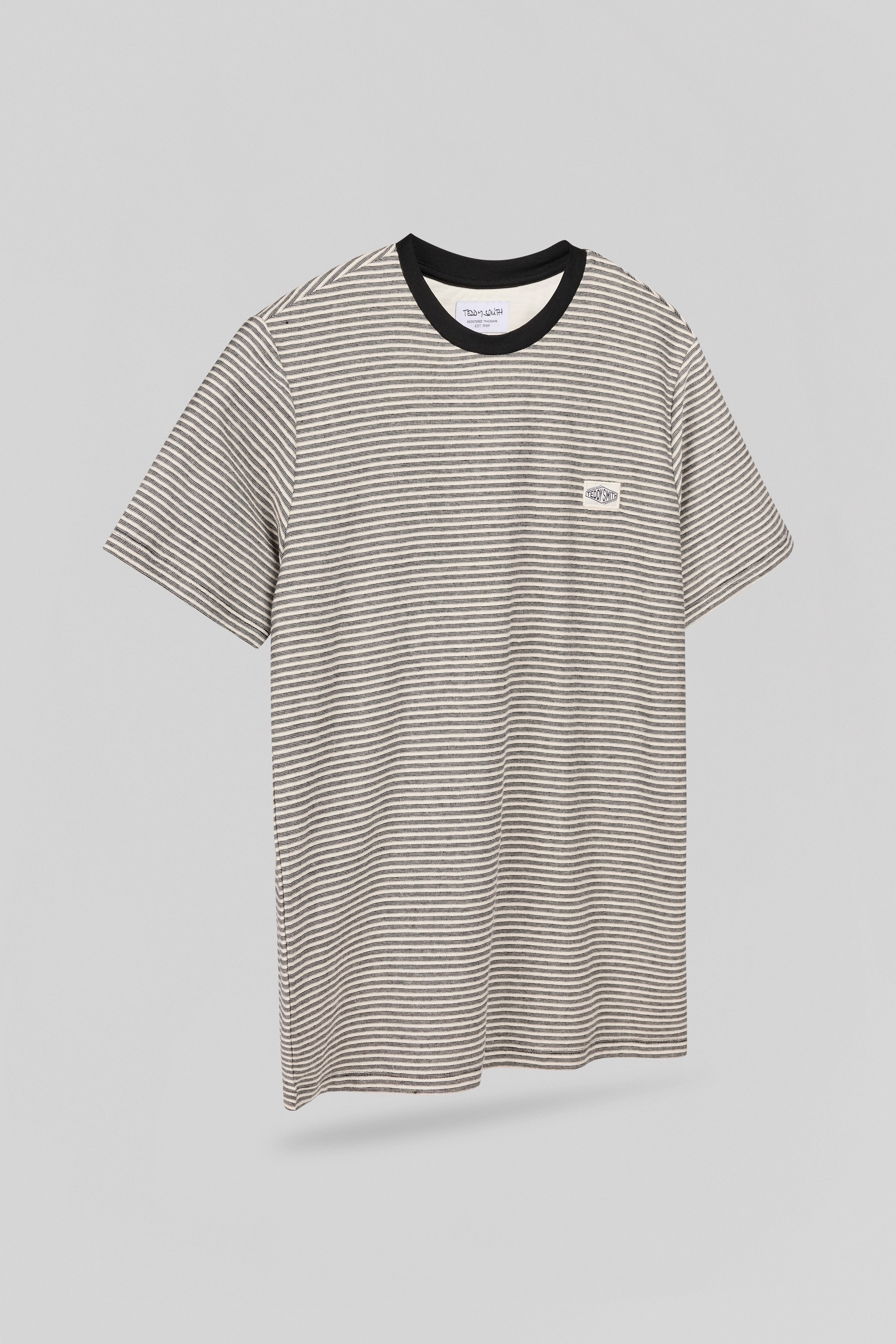 Teddy Smith T-Joos MC t-shirt rayé noir homme