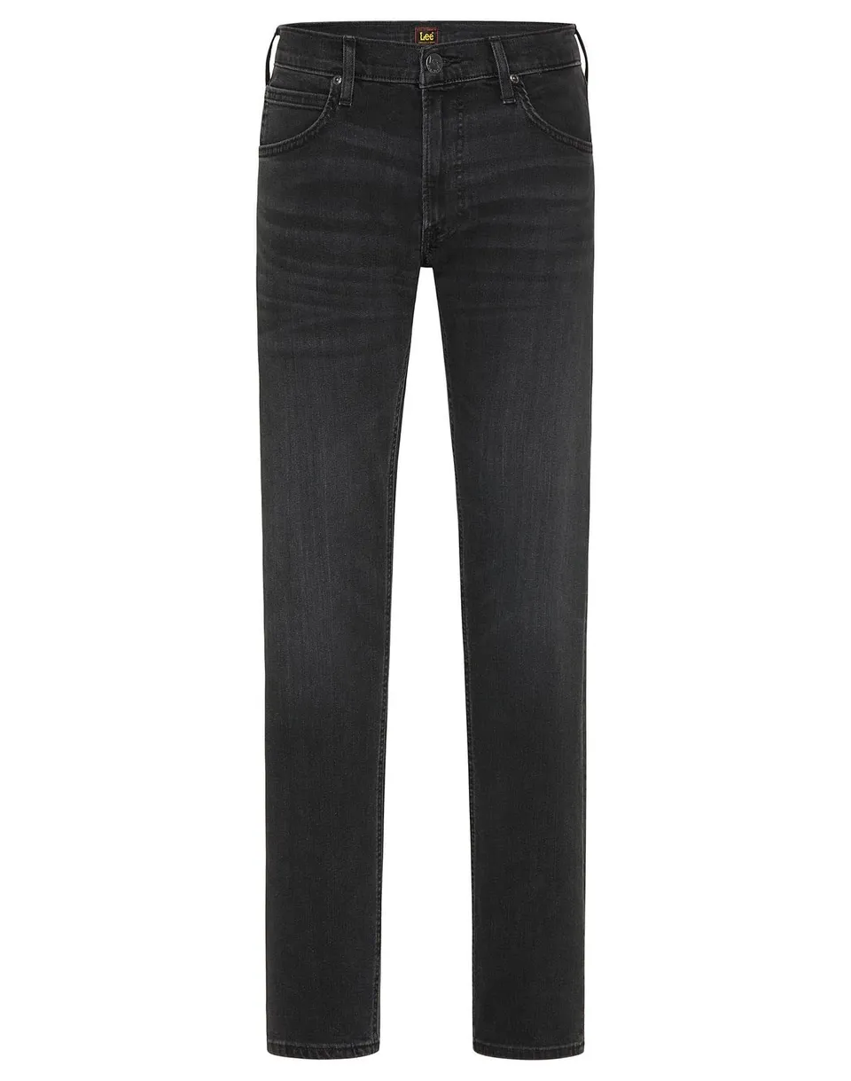 Lee Luke jean slim homme noir tapered coton