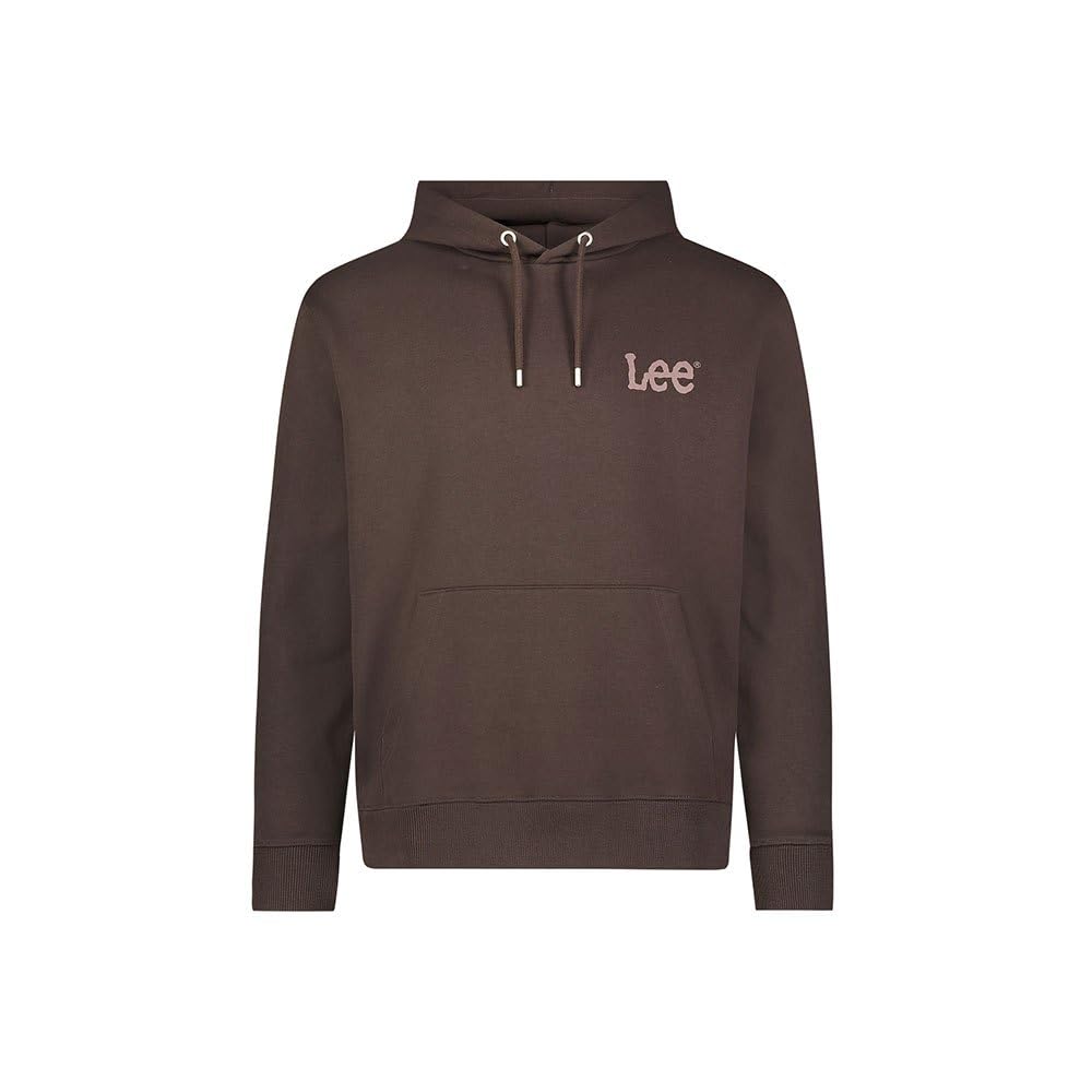 Lee Wobbly sweat homme Espresso à capuche molleton