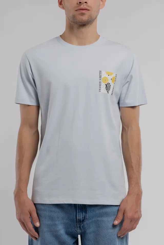 Teddy Smith T-Panorama MC t-shirt pastel blue ample