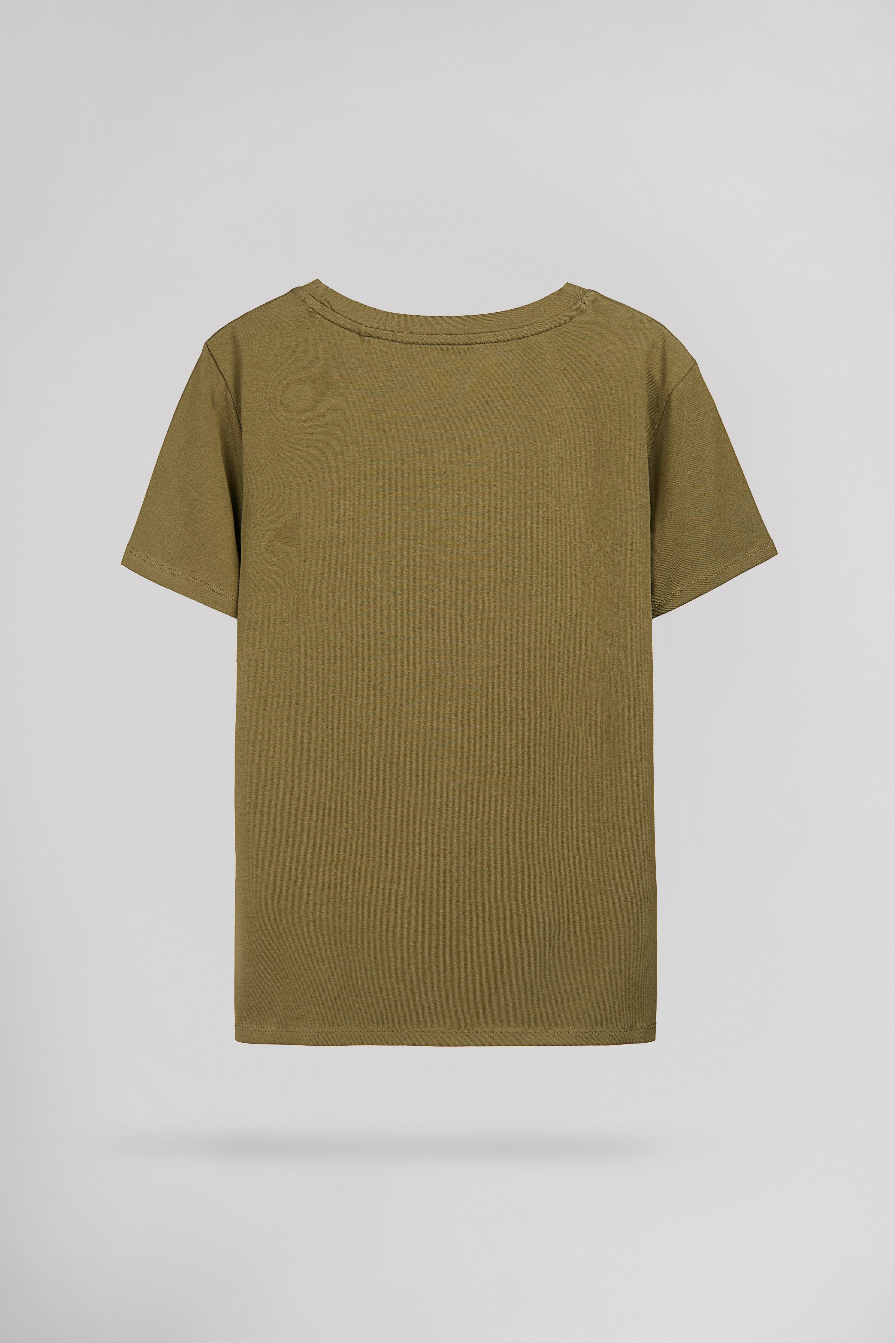 Teddy Smith T-Ribelle MC T-shirt Femme Olive Coupe Droite