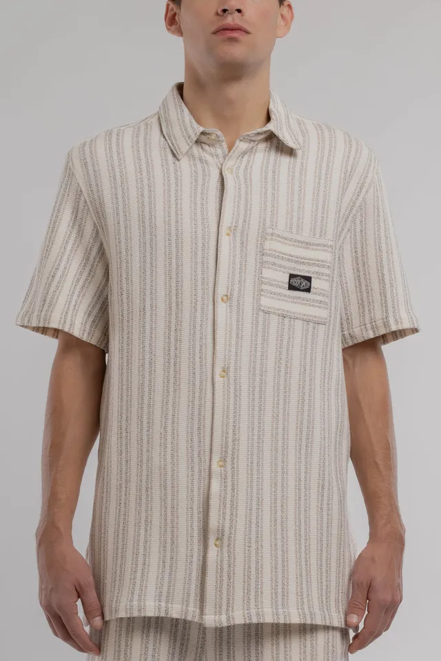 Teddy Smith C-Akuma MC chemise homme Middle White rayée