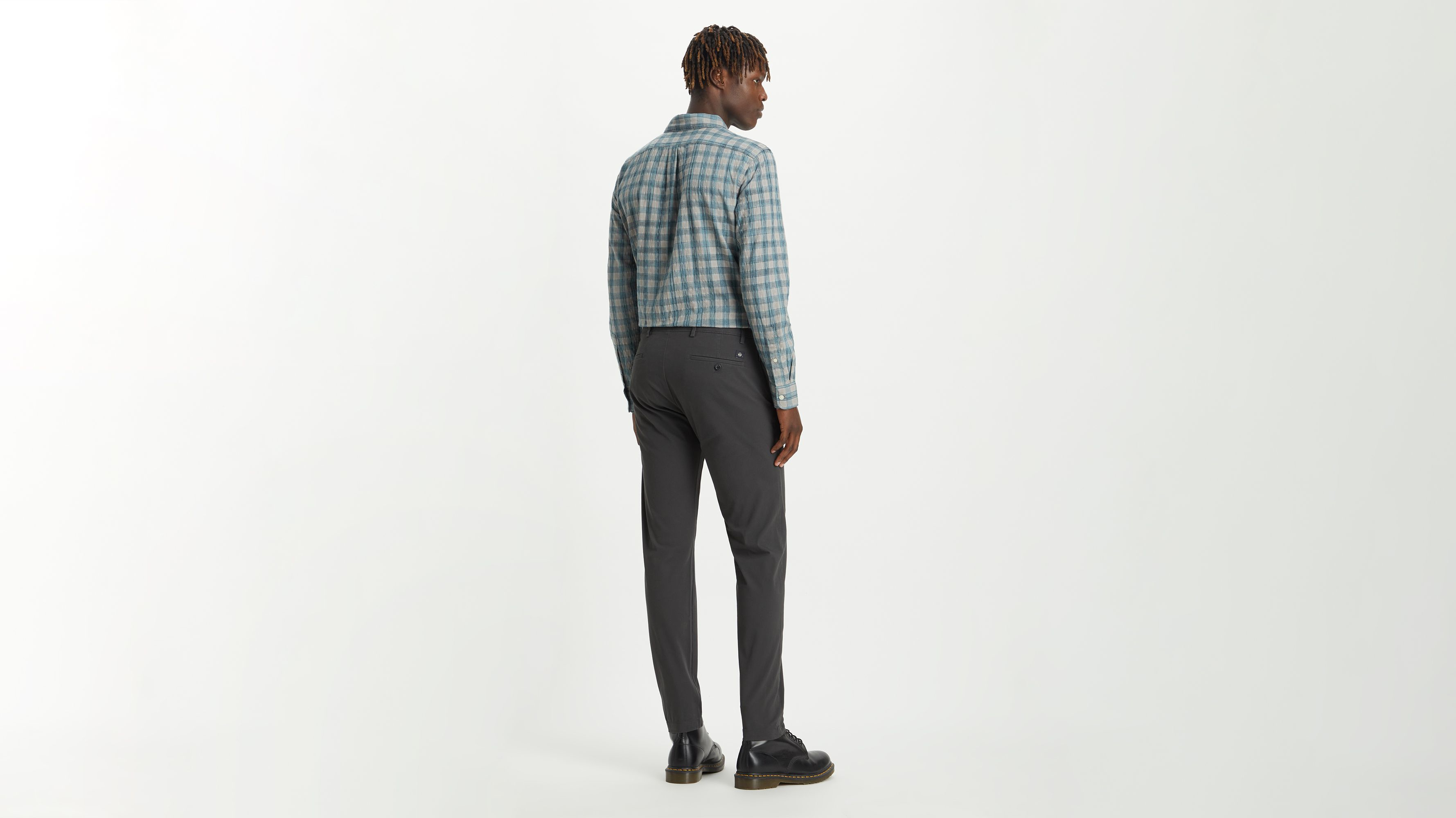Dockers Crafted Khaki chino gris slim stretch