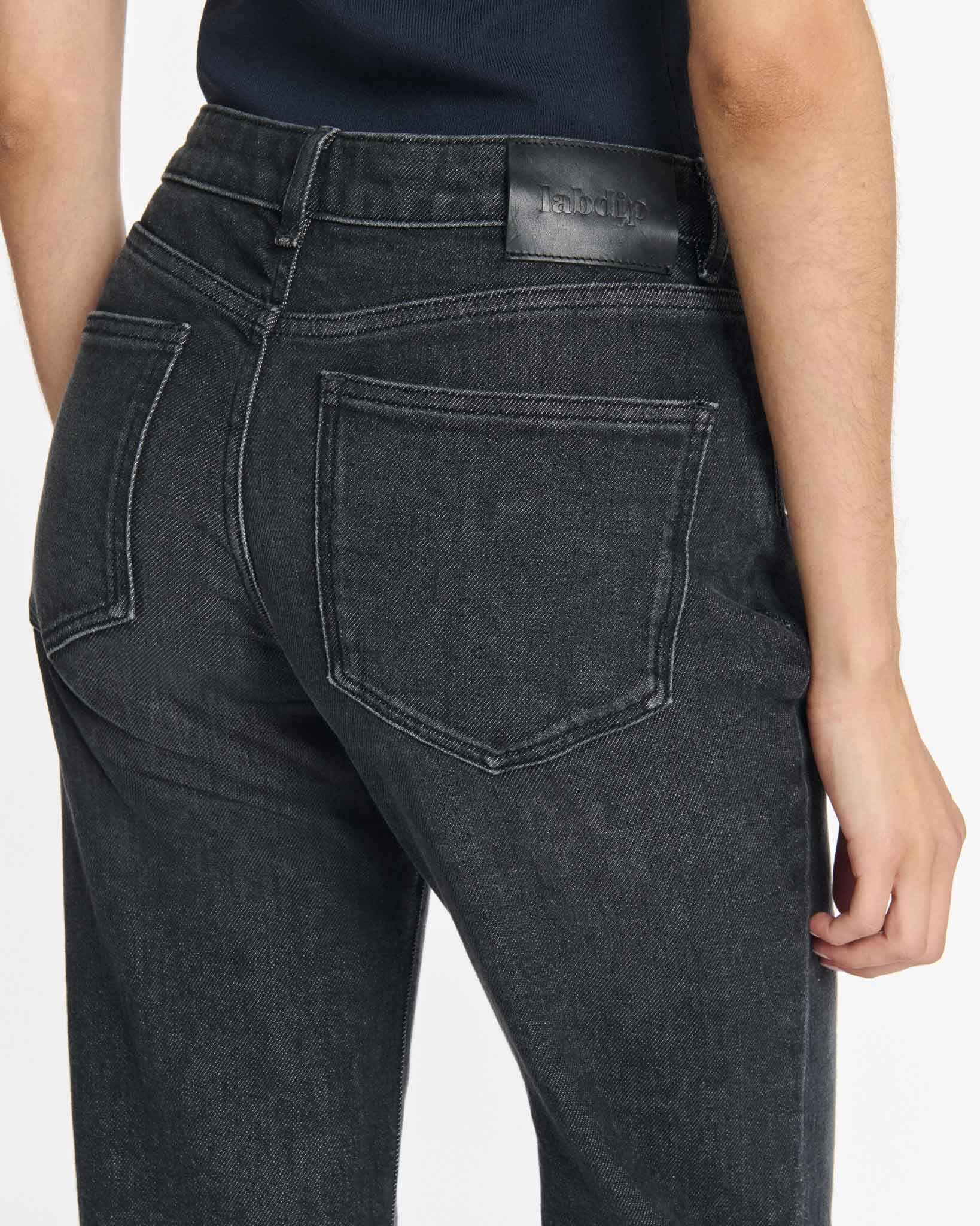 Labdip Pixie Dark Grey BL 70 jean droit gris stretch