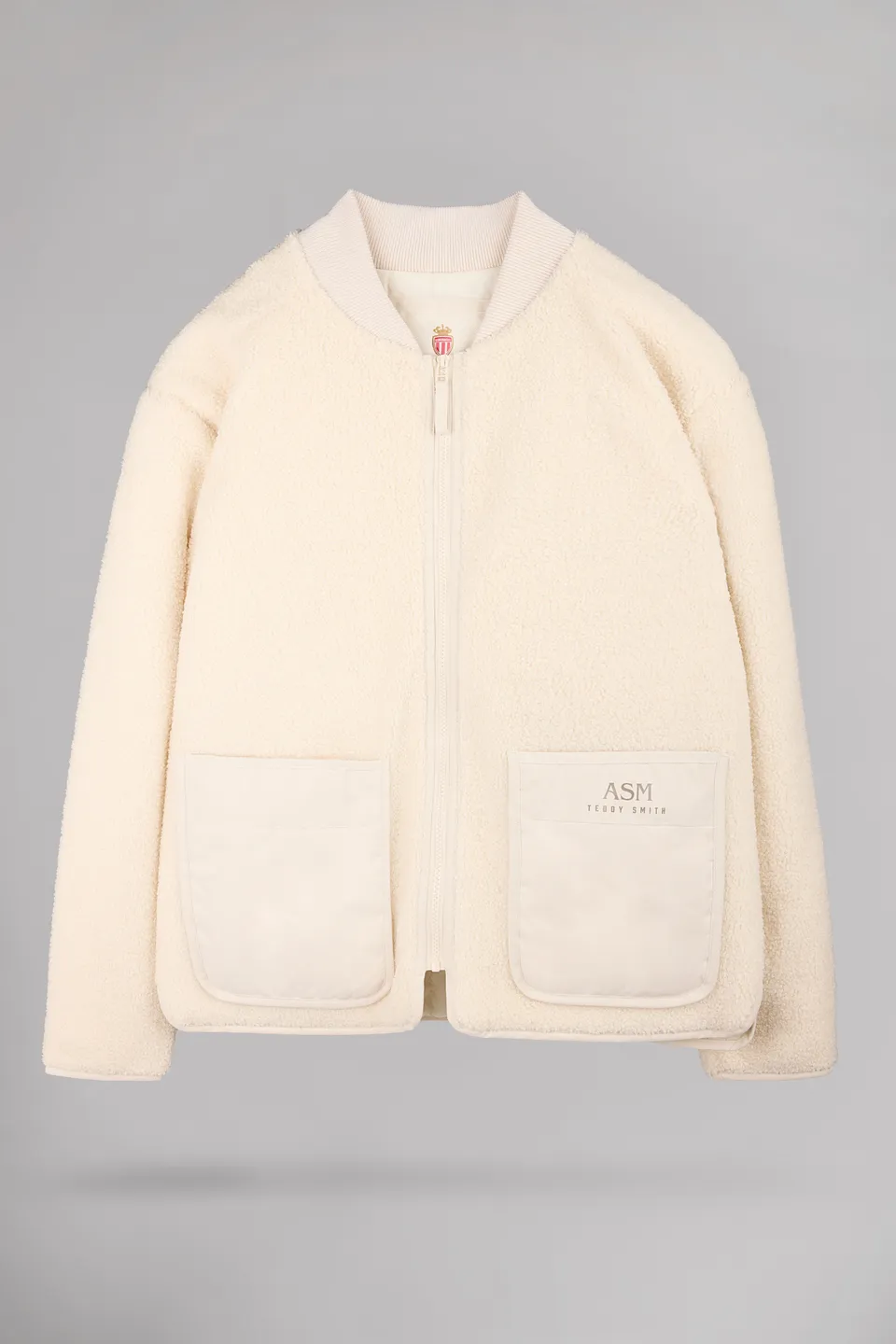 Teddy Smith B-Fentz veste sherpa cream col bomber