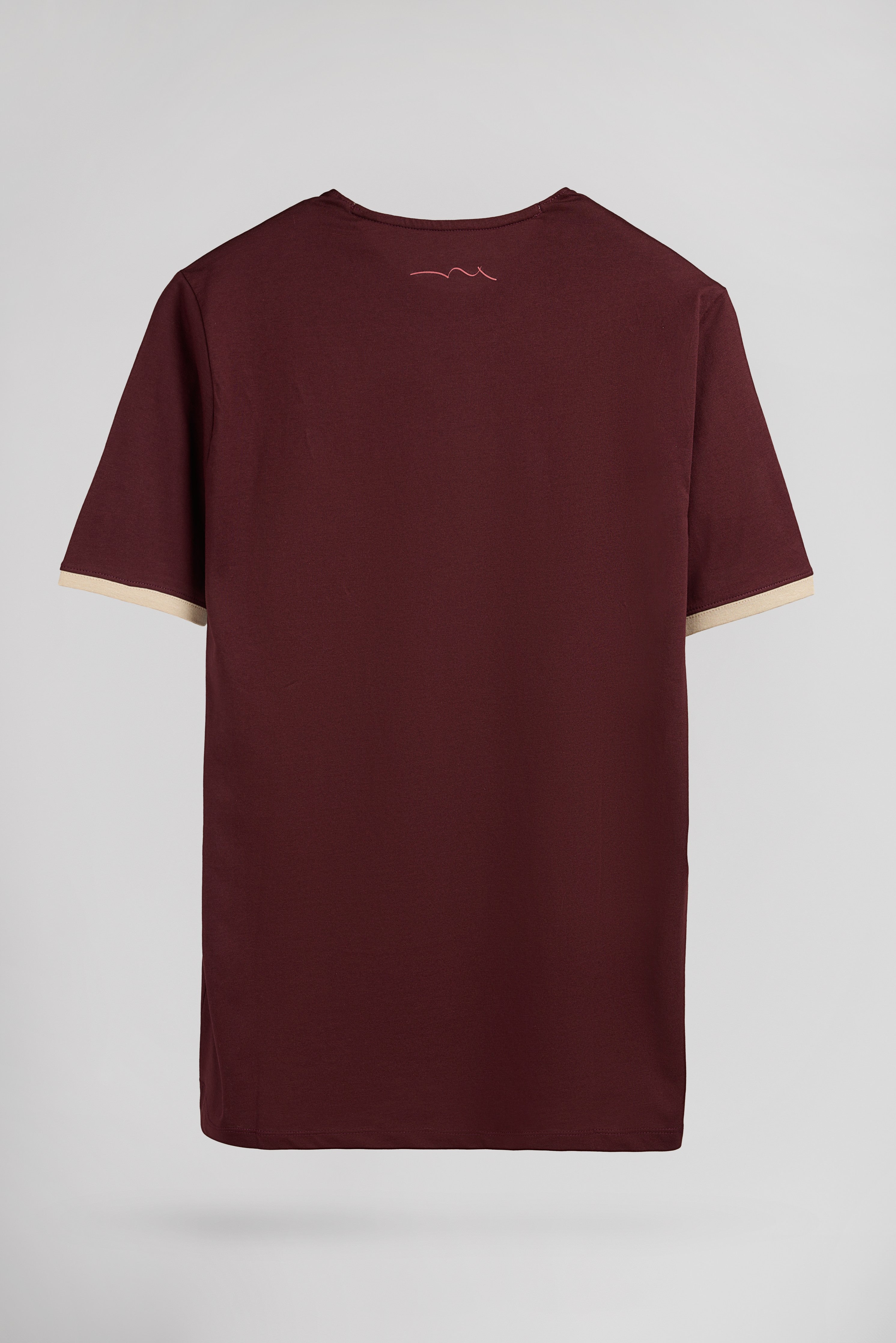Teddy Smith The Tee 2 R MC t-shirt bordeaux foncé coton