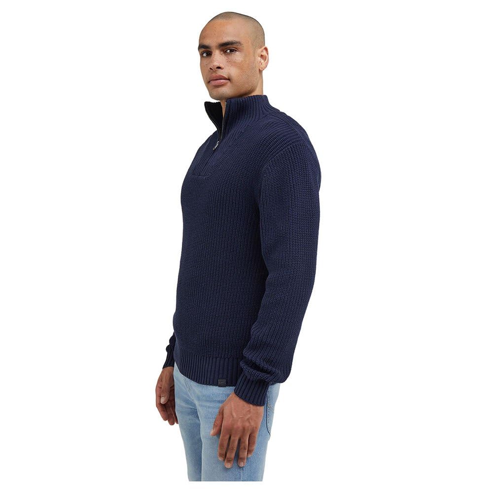 Lee Half Zip pull tricot homme noir taille L