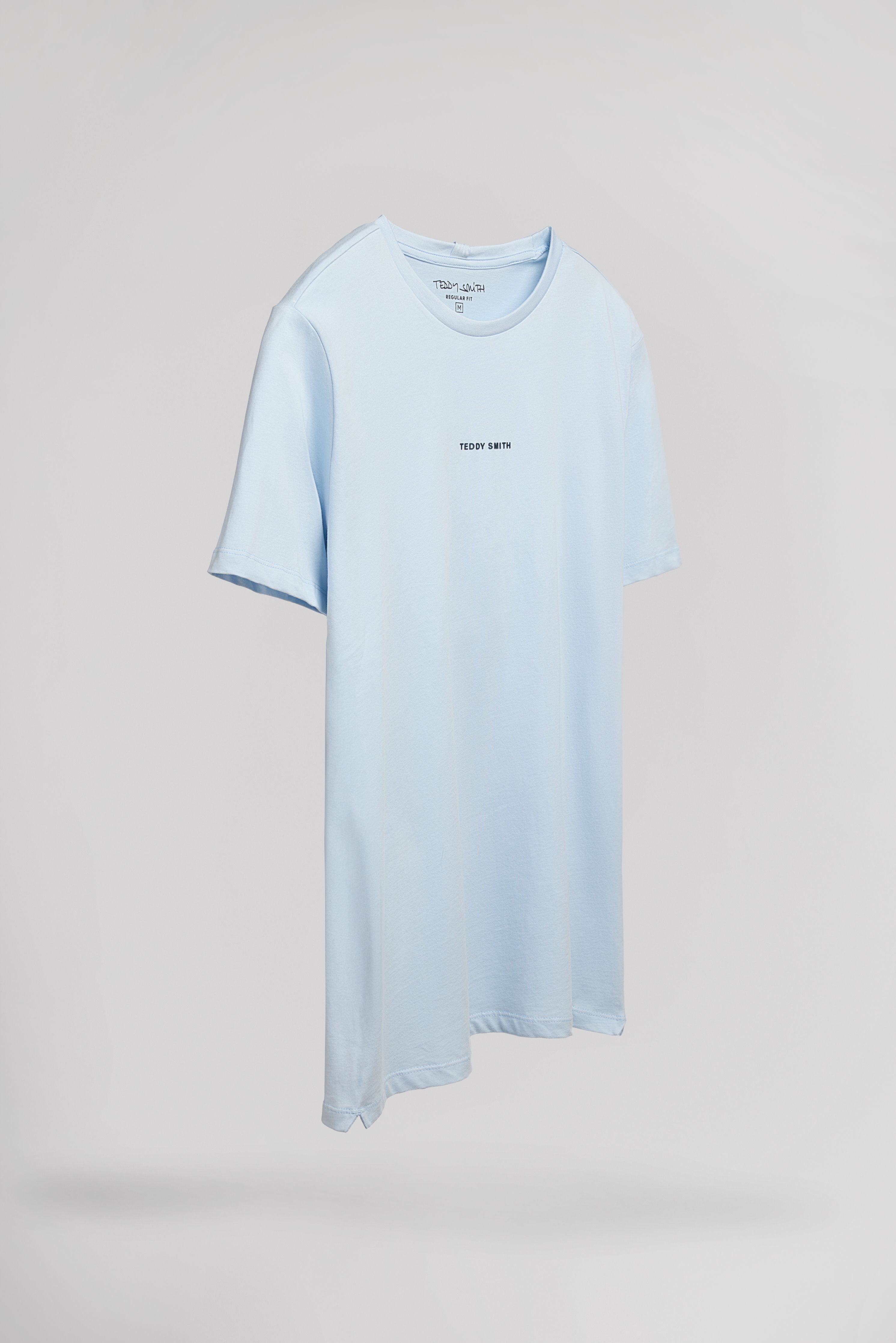 Teddy Smith T-Soy 2 MC t-shirt bleu pastel coton