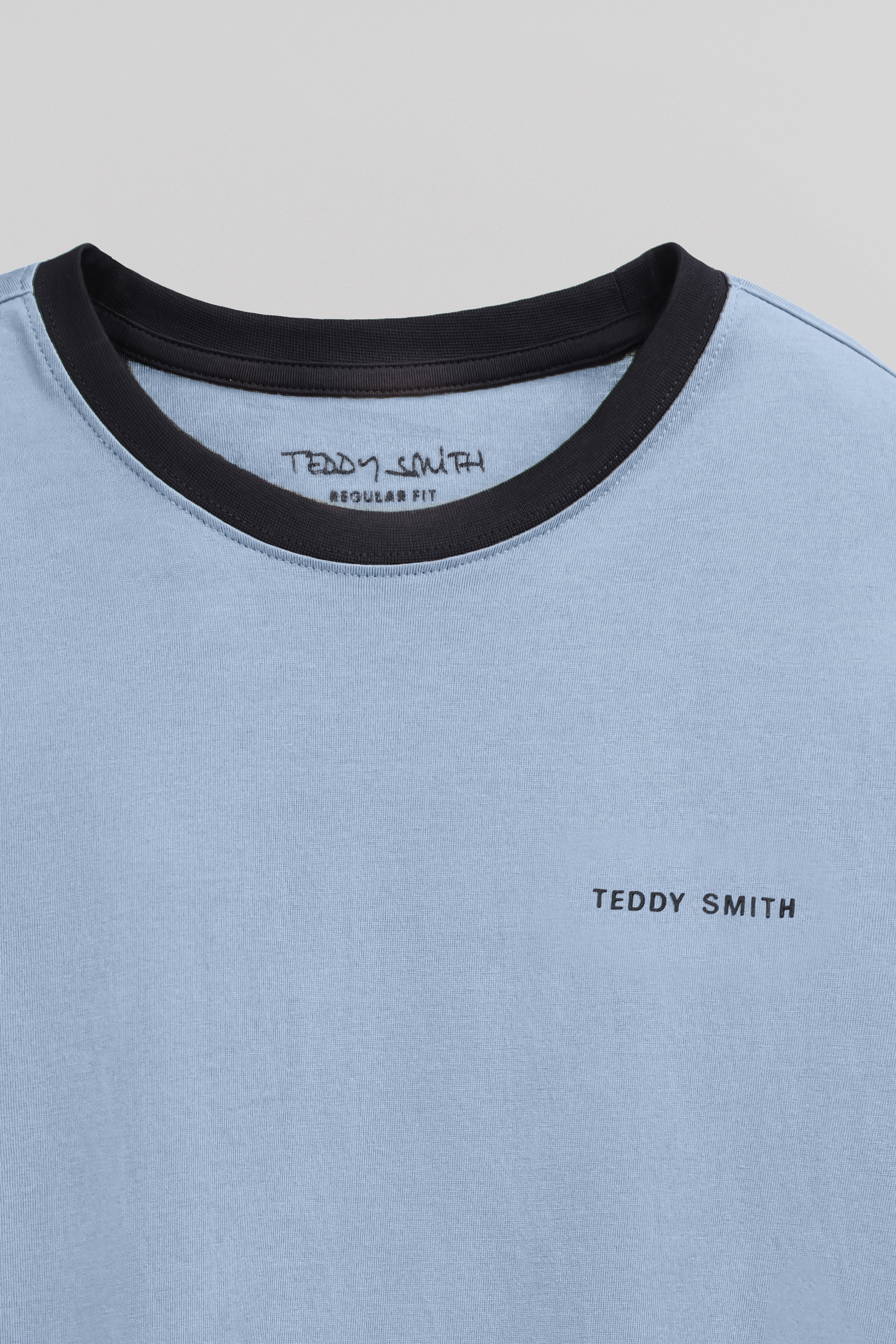 Teddy Smith The-Tee 2 R MC t-shirt bleu mineral coton