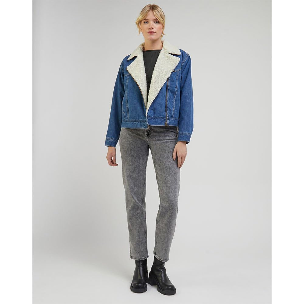Lee Sherpa Moto JKT veste denim XL doublure sherpa