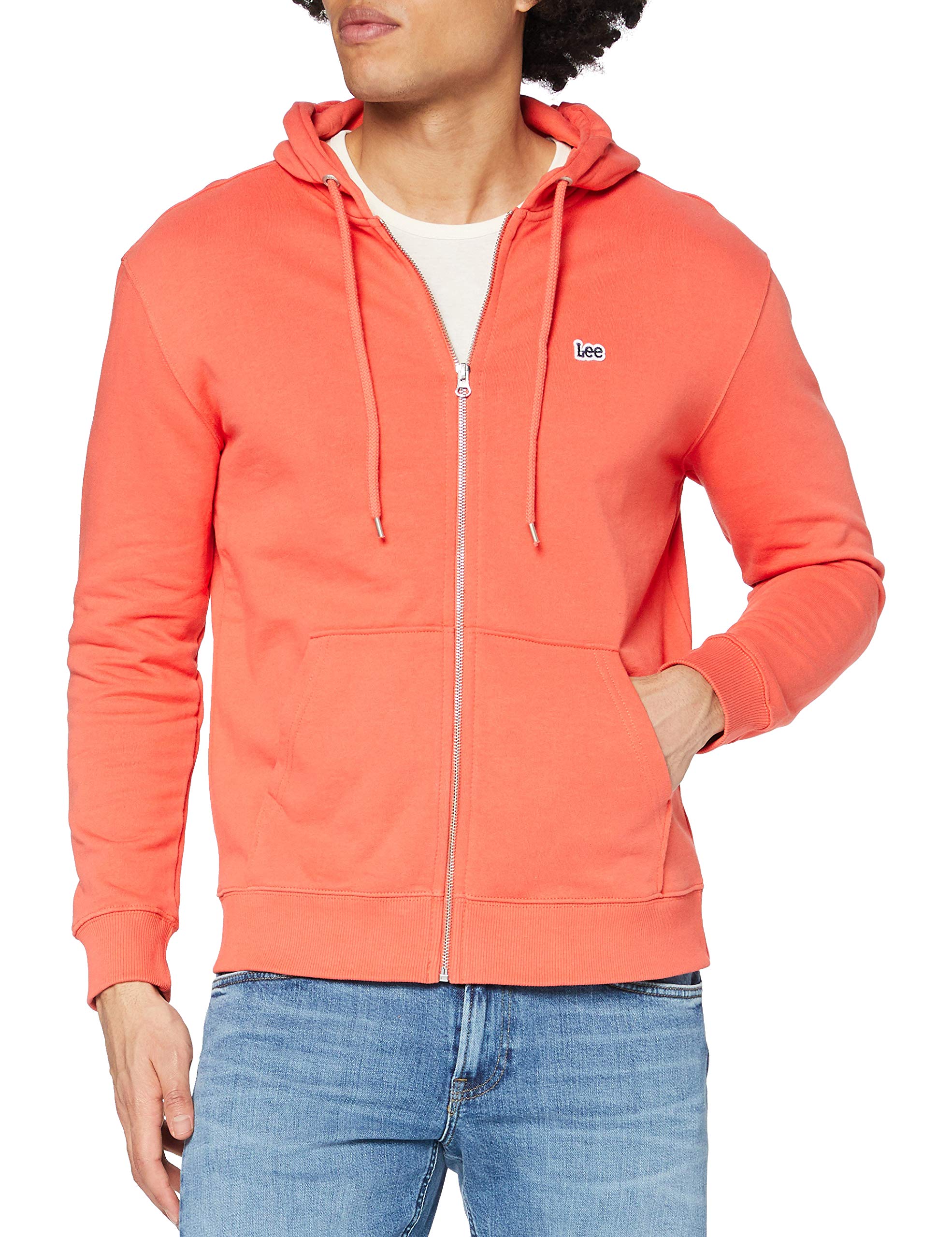 Lee Basique sweat homme noir à capuche zippée