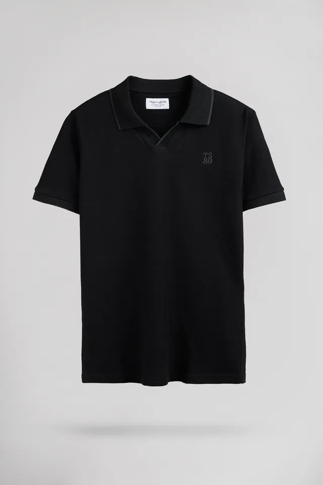 Teddy Smith P-Soner MC Noir polo homme noir éponge