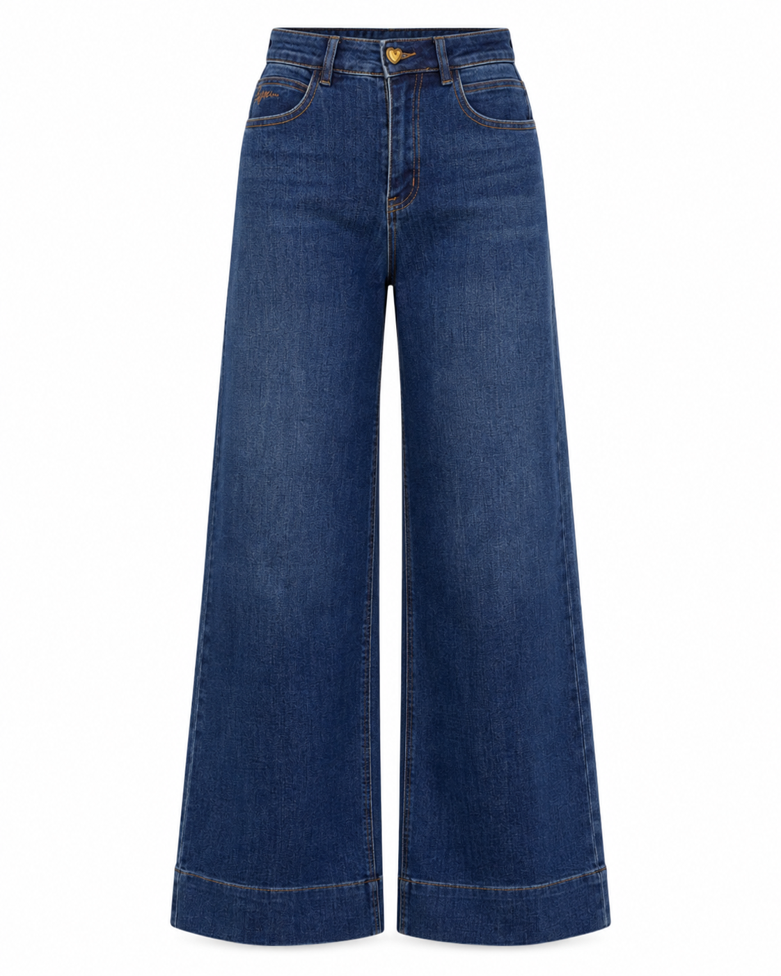 Maison Onado Basile jean wide bleu délavé taille haute