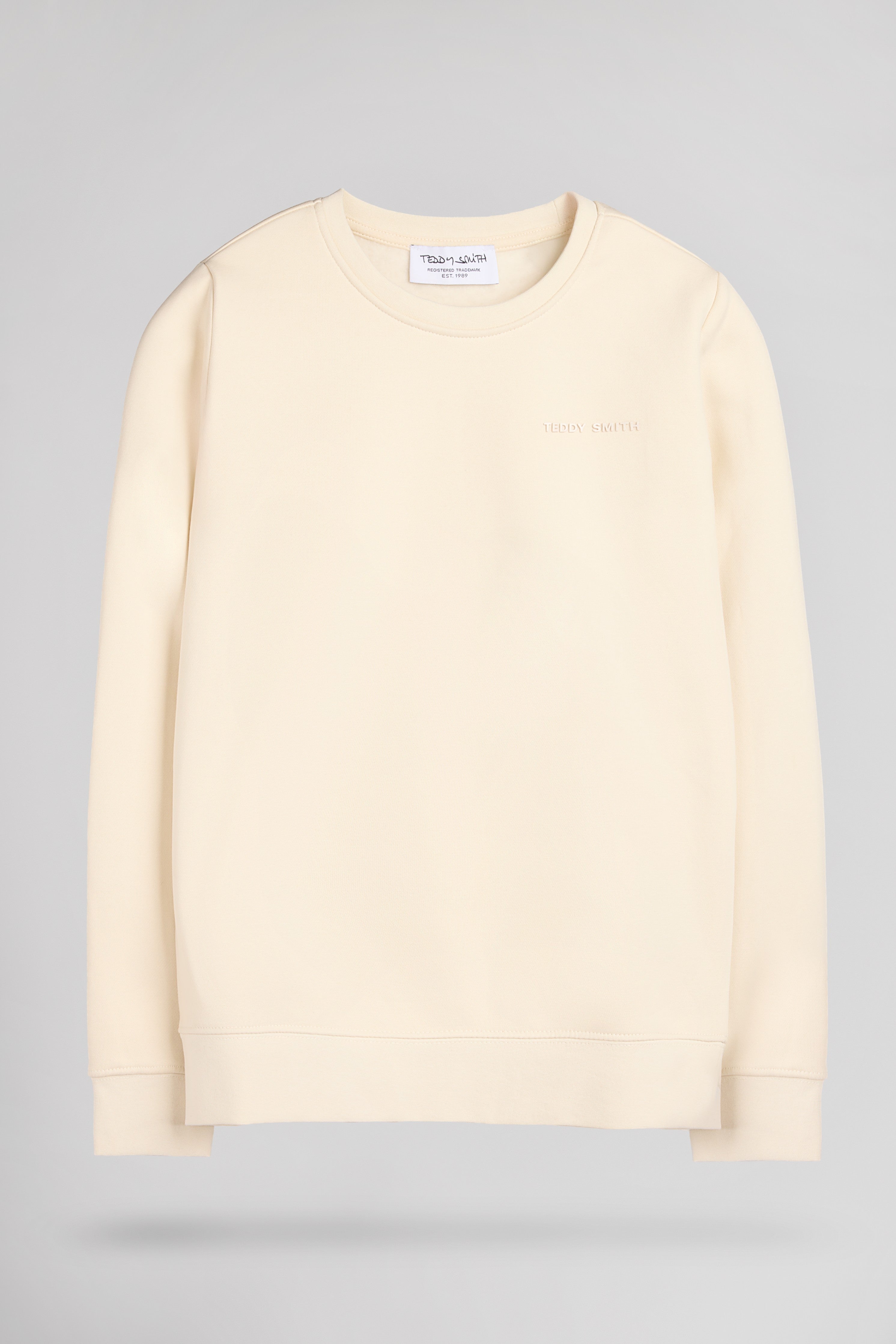 Teddy Smith S-Nark RC Jr sweat garçon écru molleton