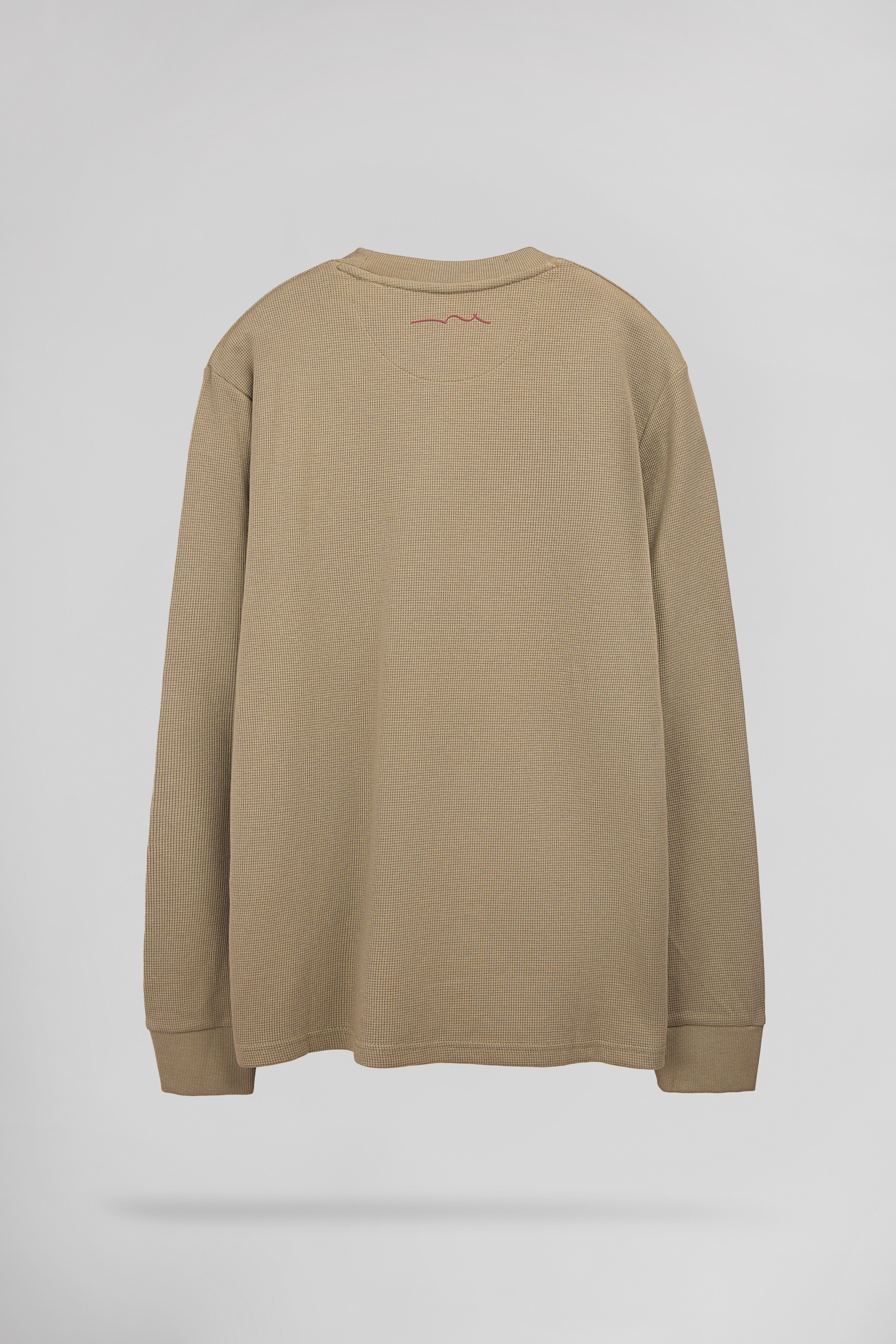 Teddy Smith T-Waffle ML t-shirt beige manches longues