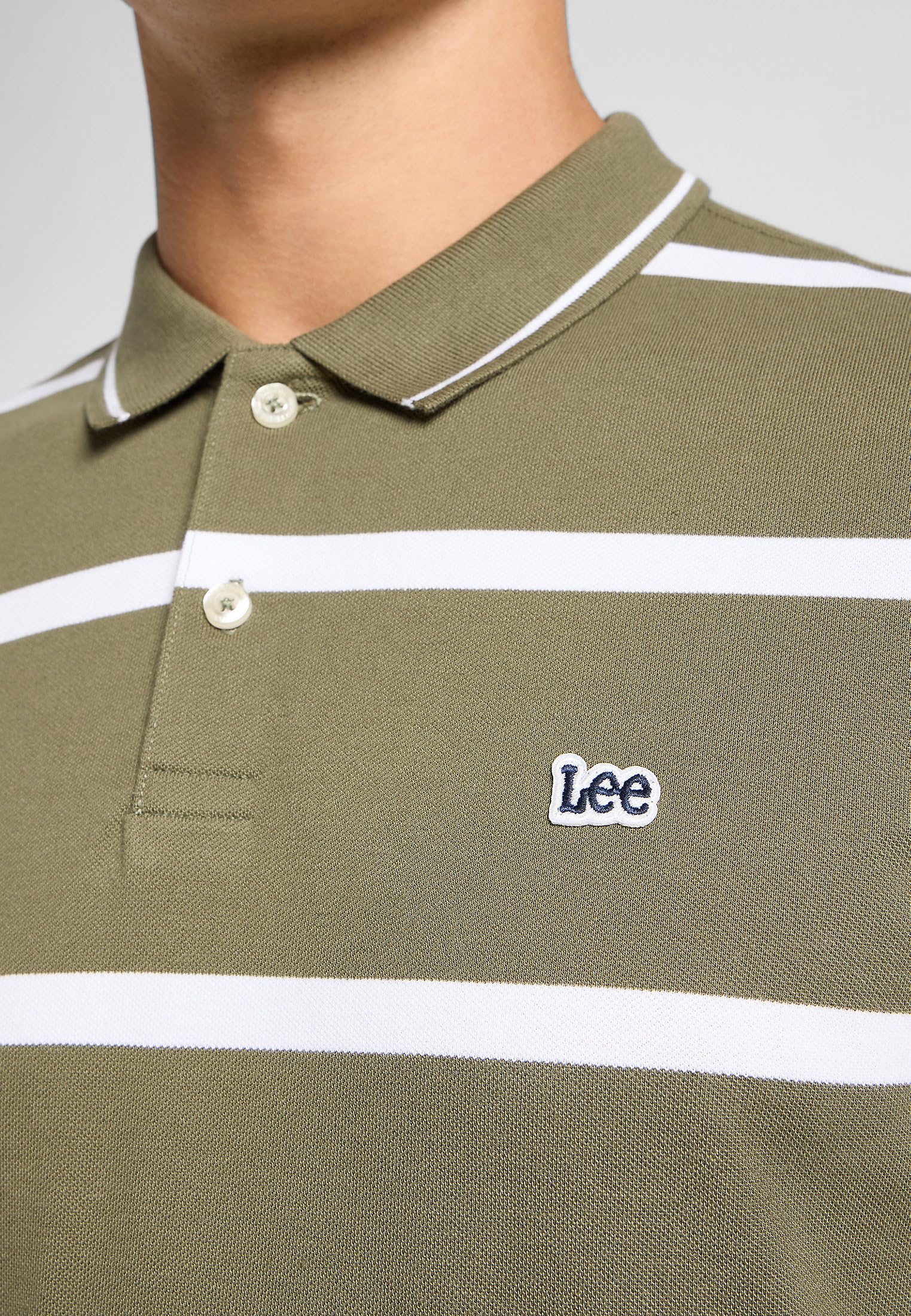 Lee Pique polo homme regular Shy Blue coton