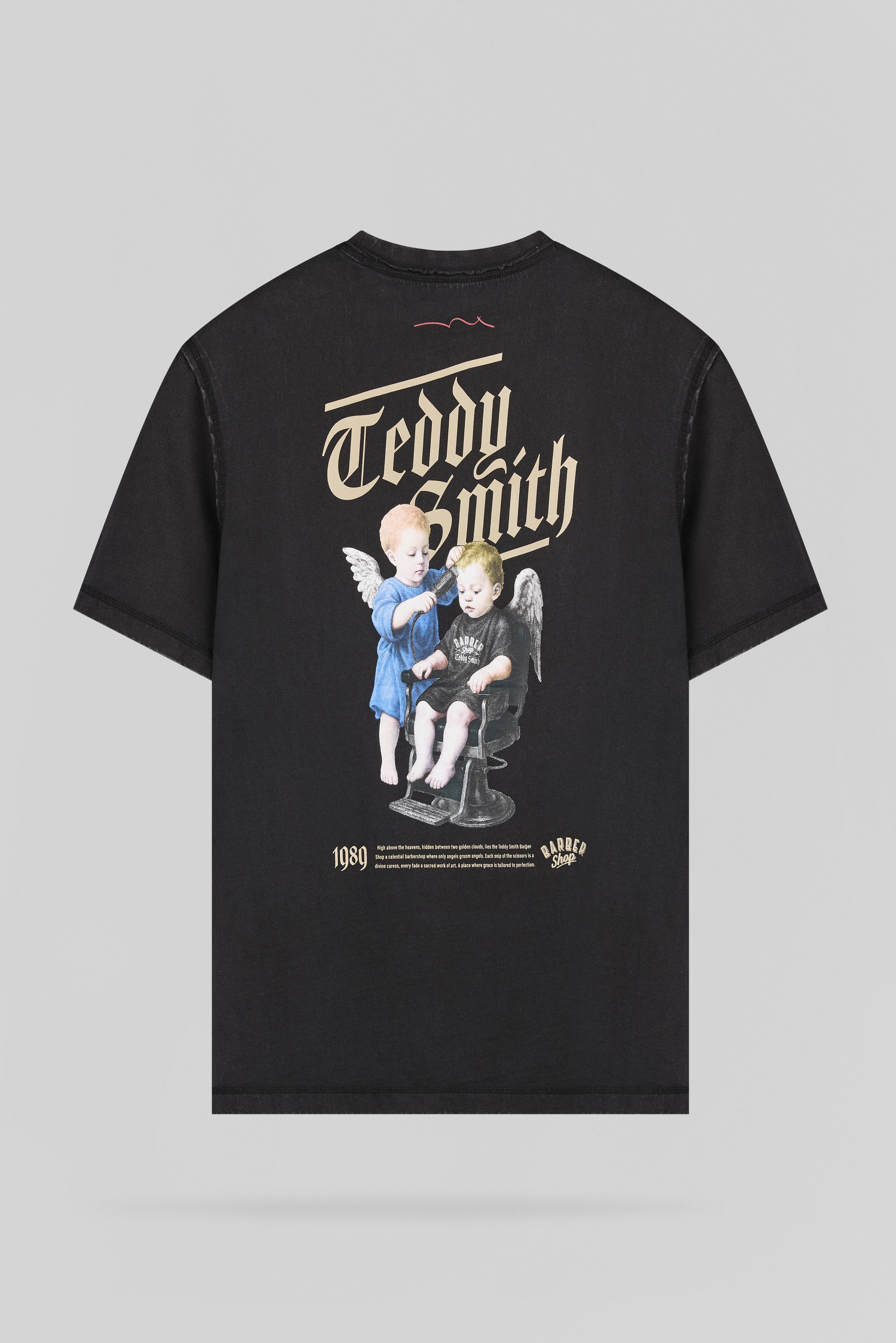 Teddy Smith T-Angel MC t-shirt noir délavé ample coton