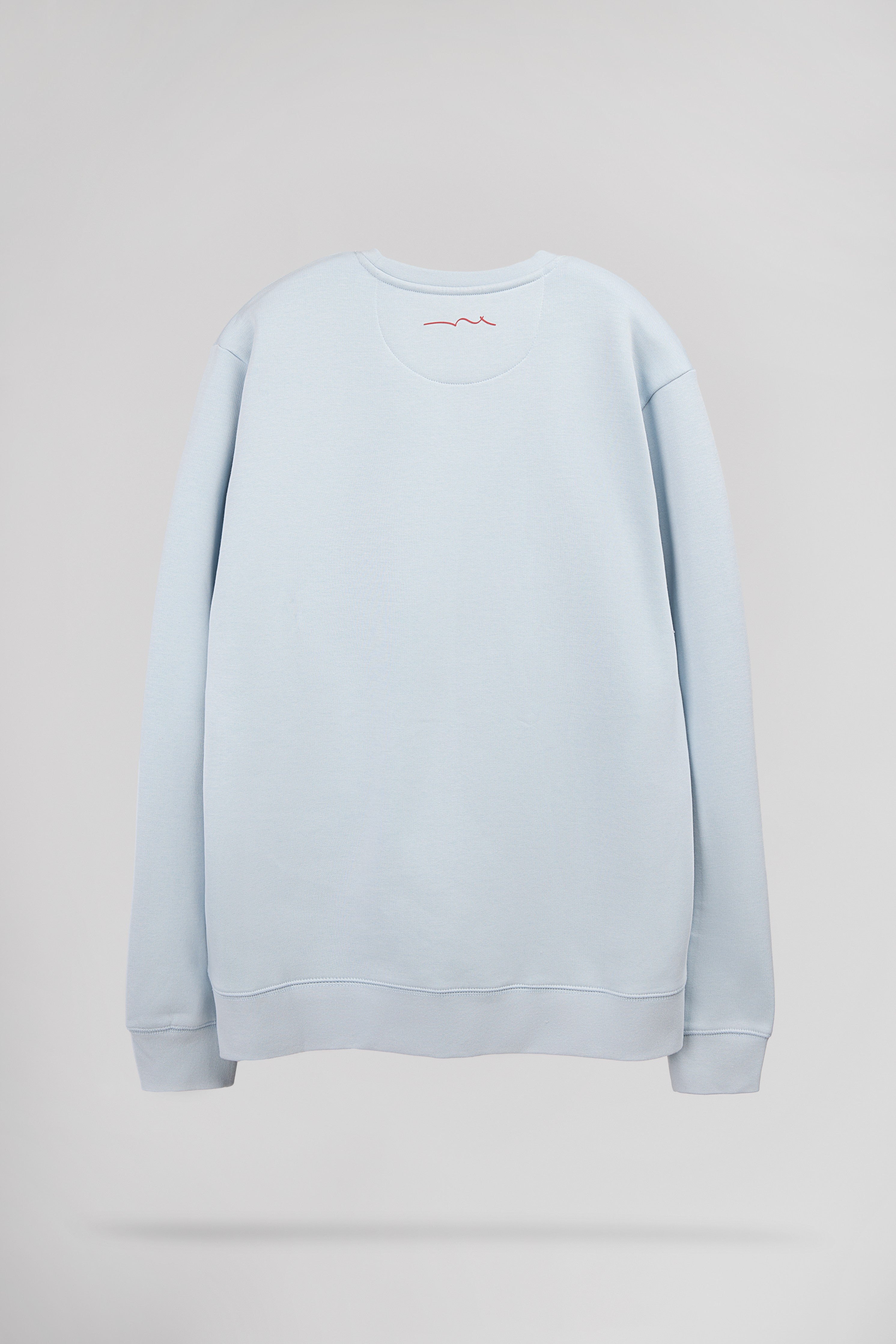 Teddy Smith S-Jim sweat col rond bleu pastel homme