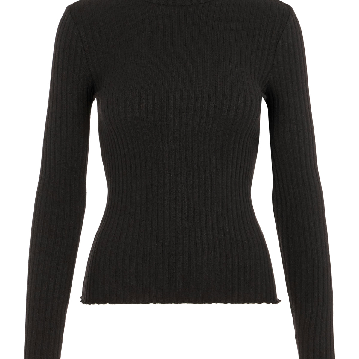 Noisy May pull maille col montant coupe droite S